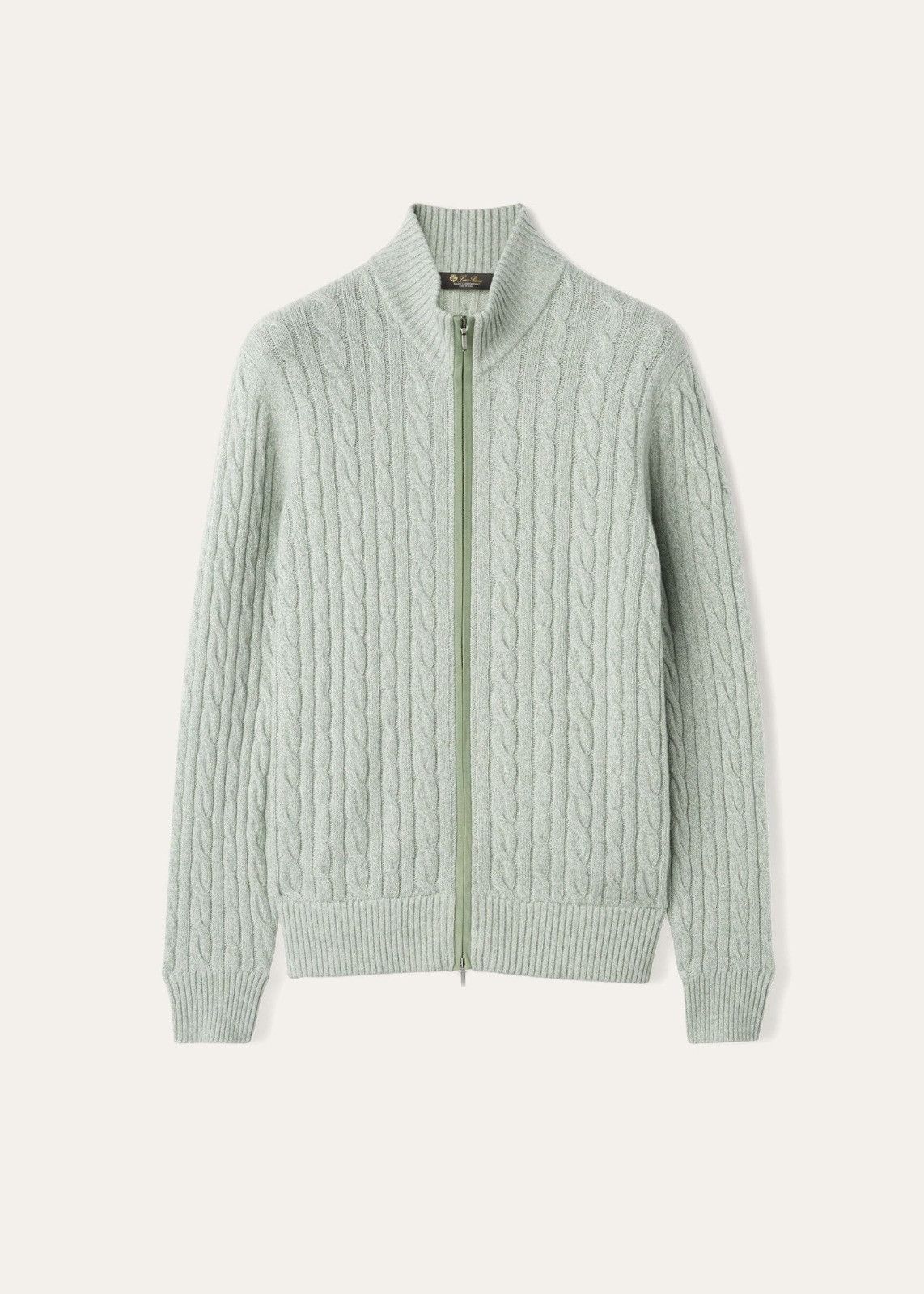 Loro Piana o1srvl11e1224 Classic Zip Bomber Jacket in Light Green Size US XL / EU 56 / 4 - 1 Thumbnail