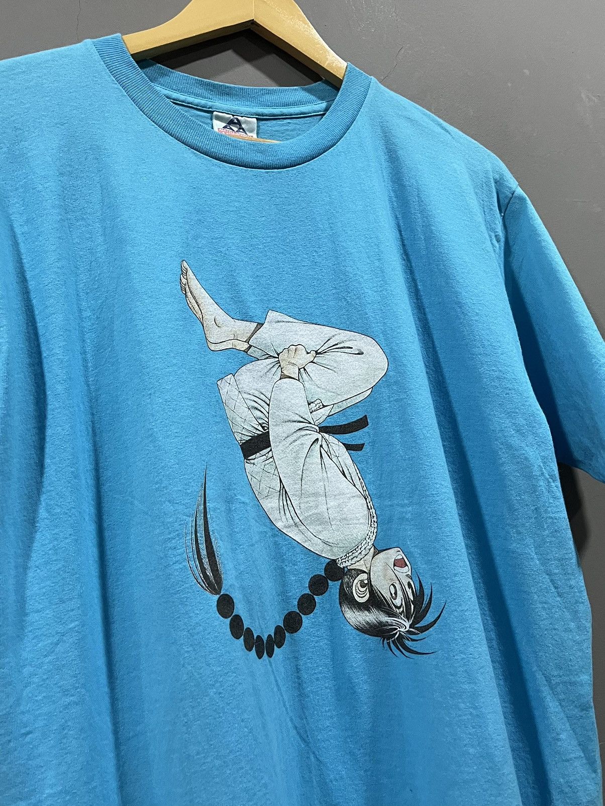 Anime Vtg 90s Kotaro Makari Toru 40th Anniversary Tshirt Size US L / EU 52-54 / 3 - 2 Thumbnail