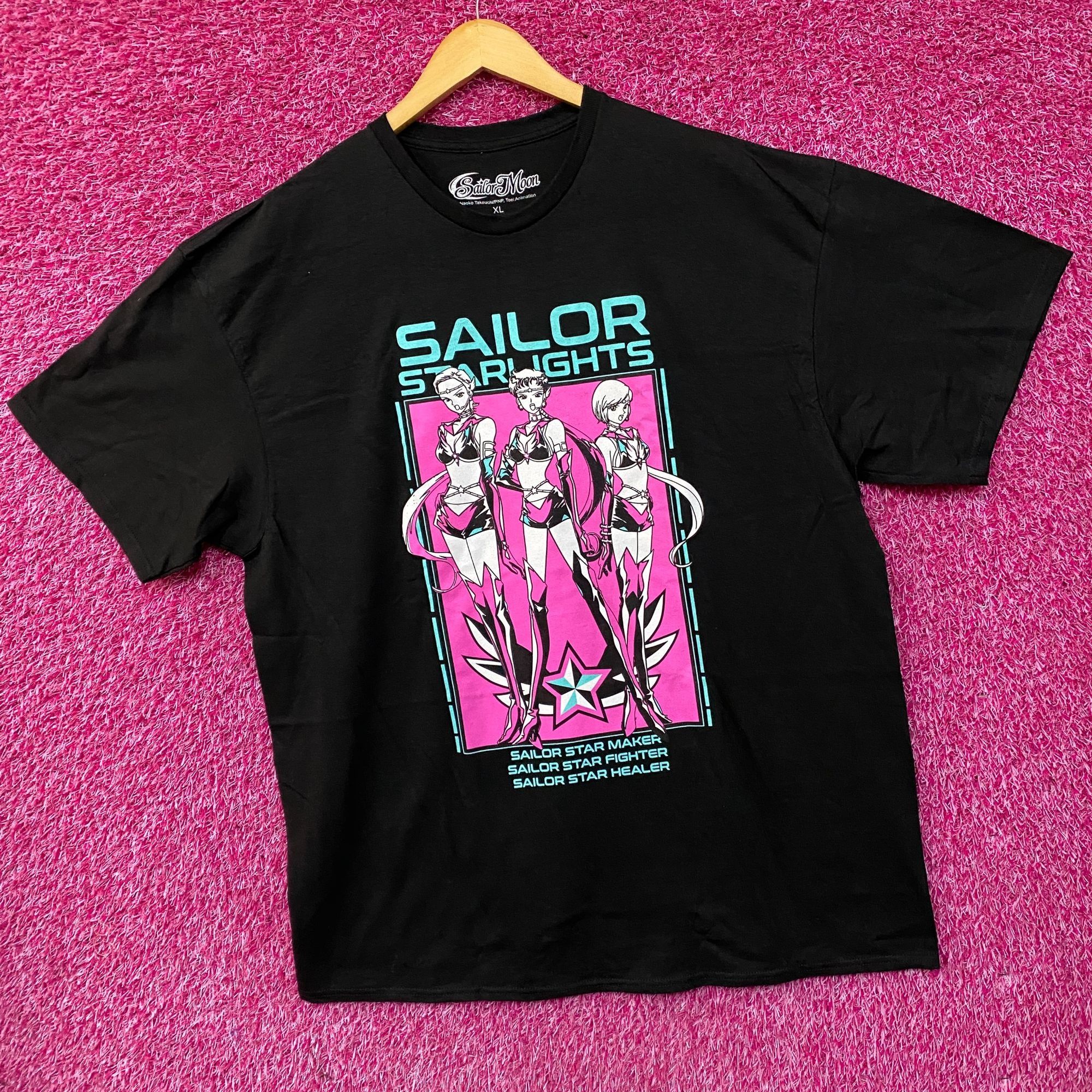 Anime Sailor Moon Sailor Starlight Group Portrait Anime T-Shirt XL Size US XL / EU 56 / 4 - 3 Thumbnail