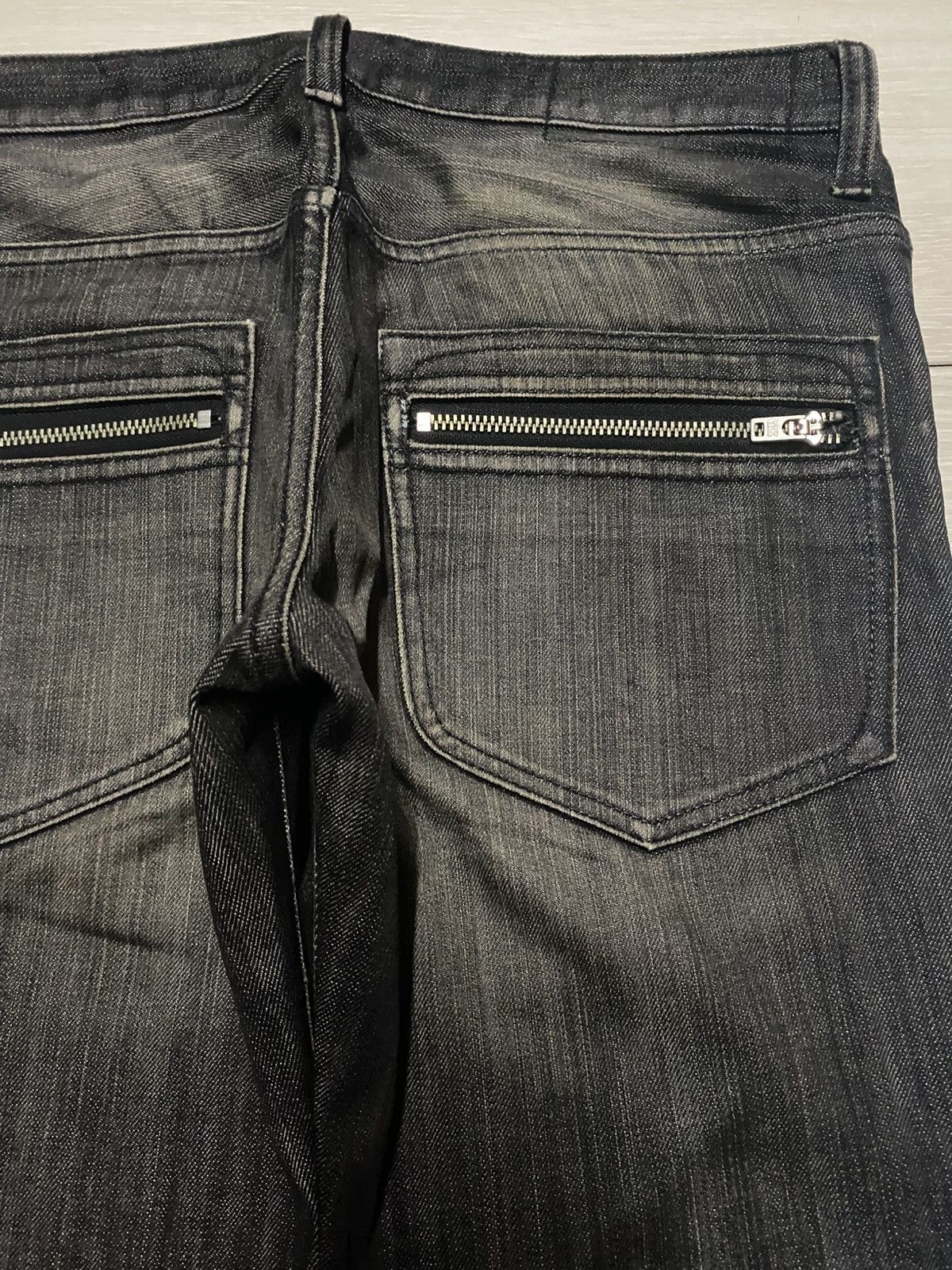 Japanese Brand Vintage Japanese Brand Black Denim Mud Wash Skinny Jeans Size US 32 / EU 48 - 6 Thumbnail