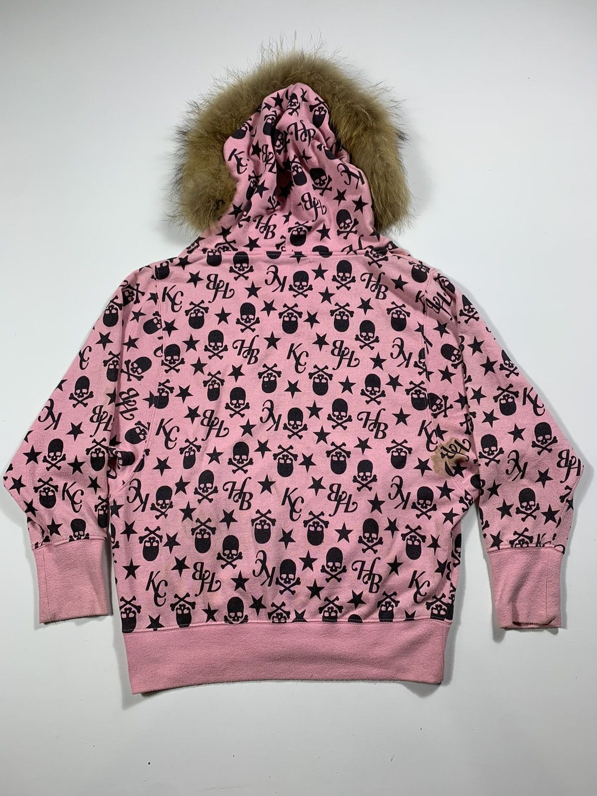 Hysteric Glamour Faux Fur Zip Hoodie Full Print Skull Lgb Style Size US M / EU 48-50 / 2 - 2 Thumbnail