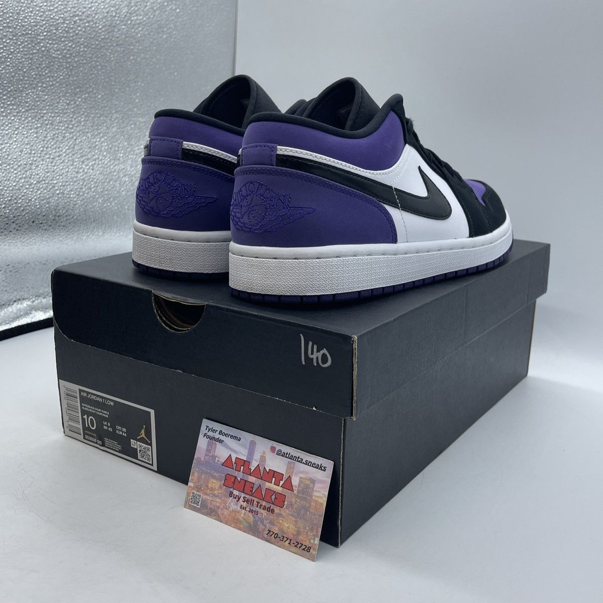 Jordan Brand Air Jordan 1 low court purple Size US 10 / EU 43 - 5 Thumbnail