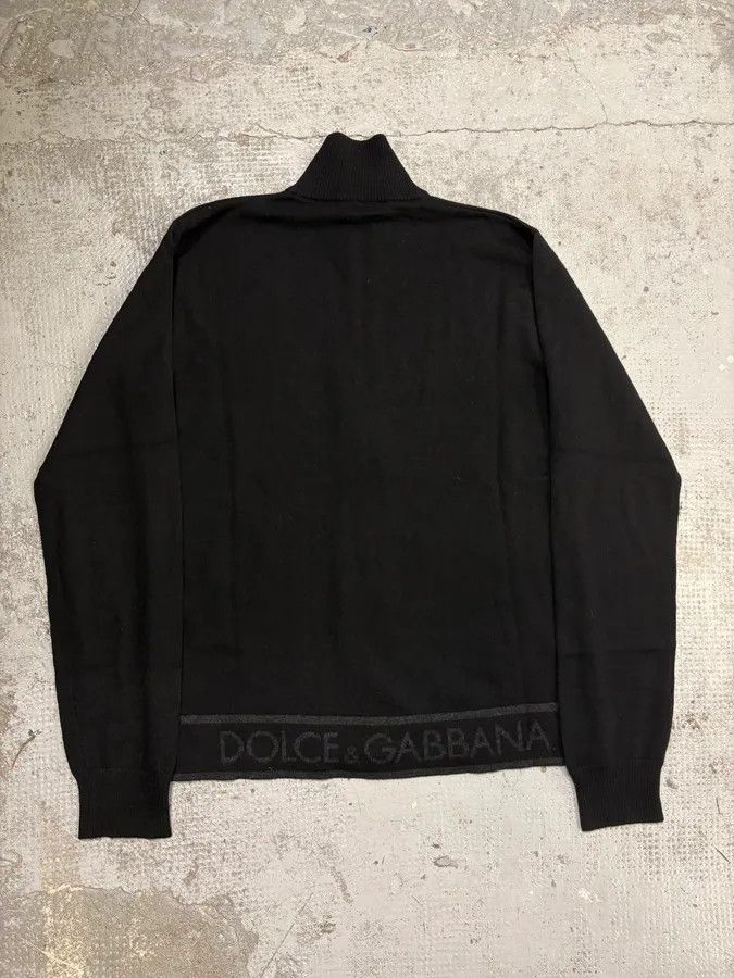Dolce & Gabbana AW2005 Dolce & Gabbana Black Wool Zip-Up Sweater Size US M / EU 48-50 / 2 - 6 Thumbnail