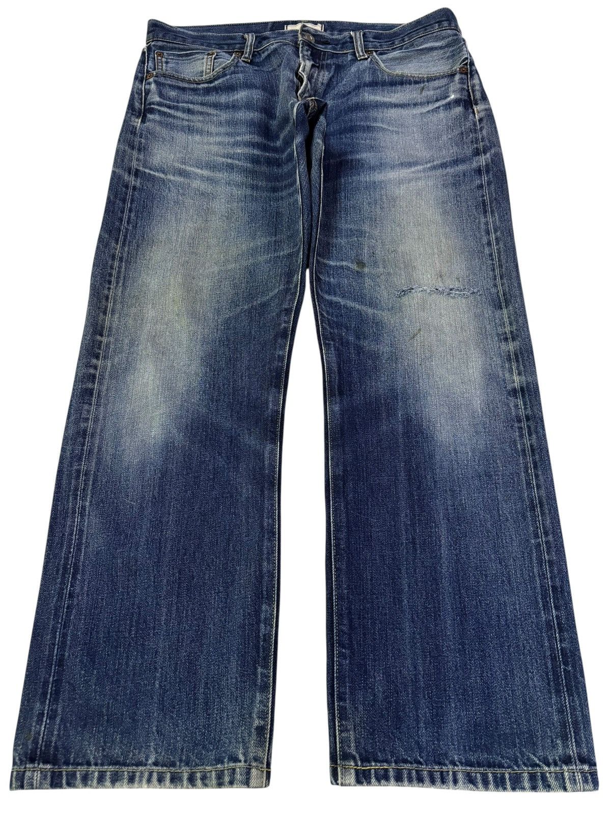 Japanese Brand Vtg Uniqlo Japan Selvedge Jeans Size US 35 - 2 Thumbnail