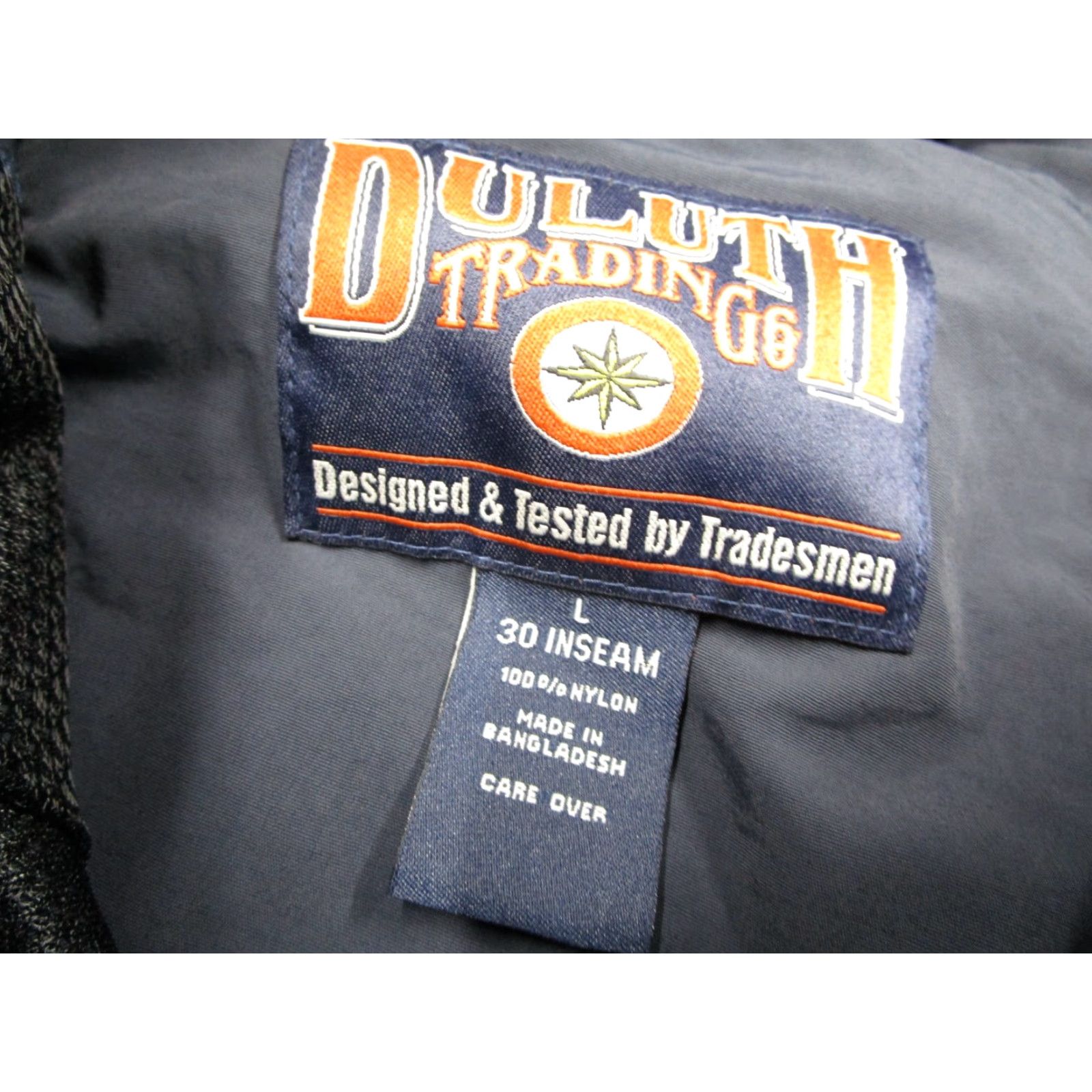 Vintage DULUTH Men's Nylon Hiking Pants Large 33x30 Blue Belted Utility Outdoor Utility Classic Fit Size US 33 - 3 Thumbnail