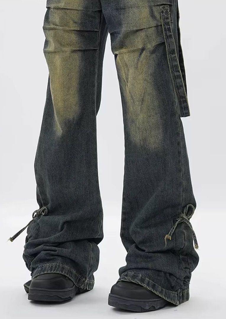 Jean × Vintage Vintage Wide Leg Flare Jeans Size US 31 - 3 Thumbnail