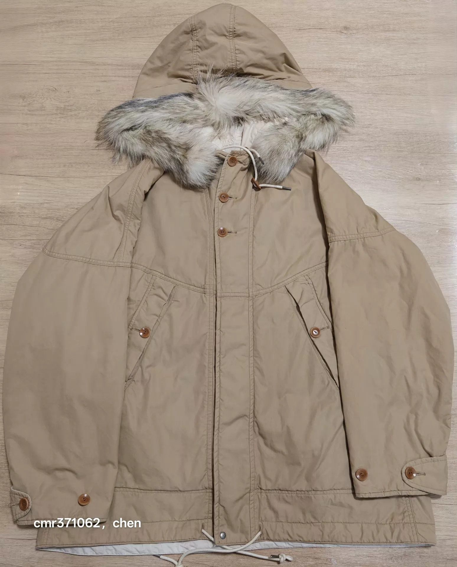 Visvim VISVIM GLACIER POINT PARKA Beige S2 Used Mud-Dyed Size US M / EU 48-50 / 2 - 1 Thumbnail