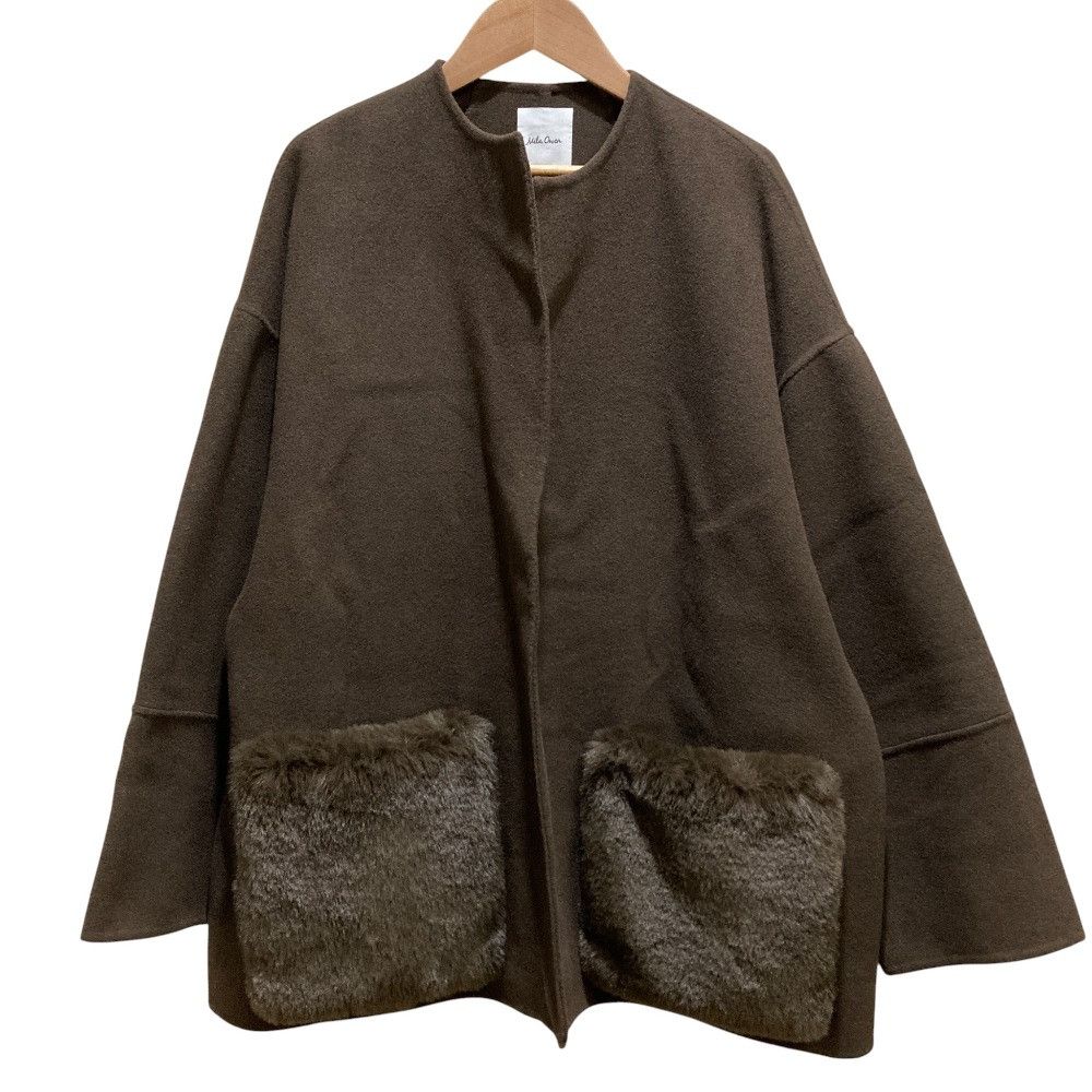 Other Other Mila Owen 2WAY Fur Pocket Reversible Coat Fur Outerwear DUTY FREE for USA Size ONE SIZE - 1 Thumbnail