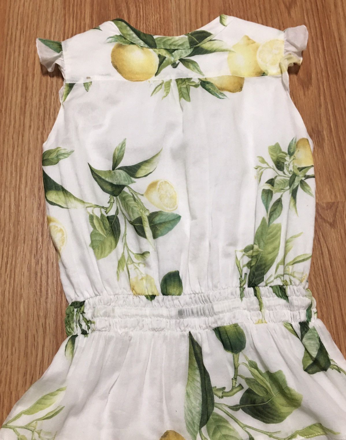 Roberto Cavalli Roberto Cavalli Lemon Print Girls Cotton Dress Sz 6/122 cm Size ONE SIZE - 6 Thumbnail