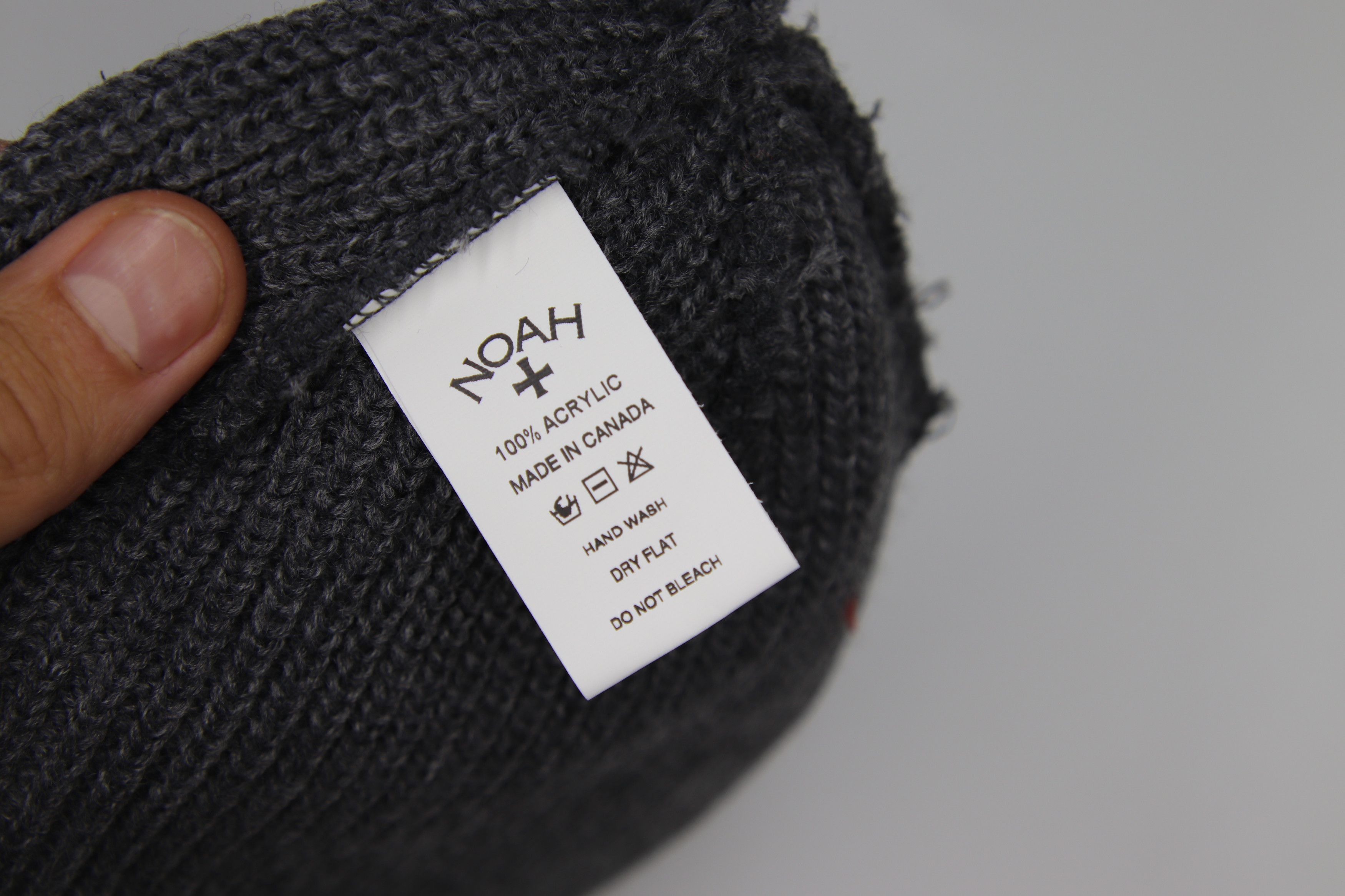Noah Noah Winged Foot Logo Beanie Grey Size ONE SIZE - 3 Thumbnail