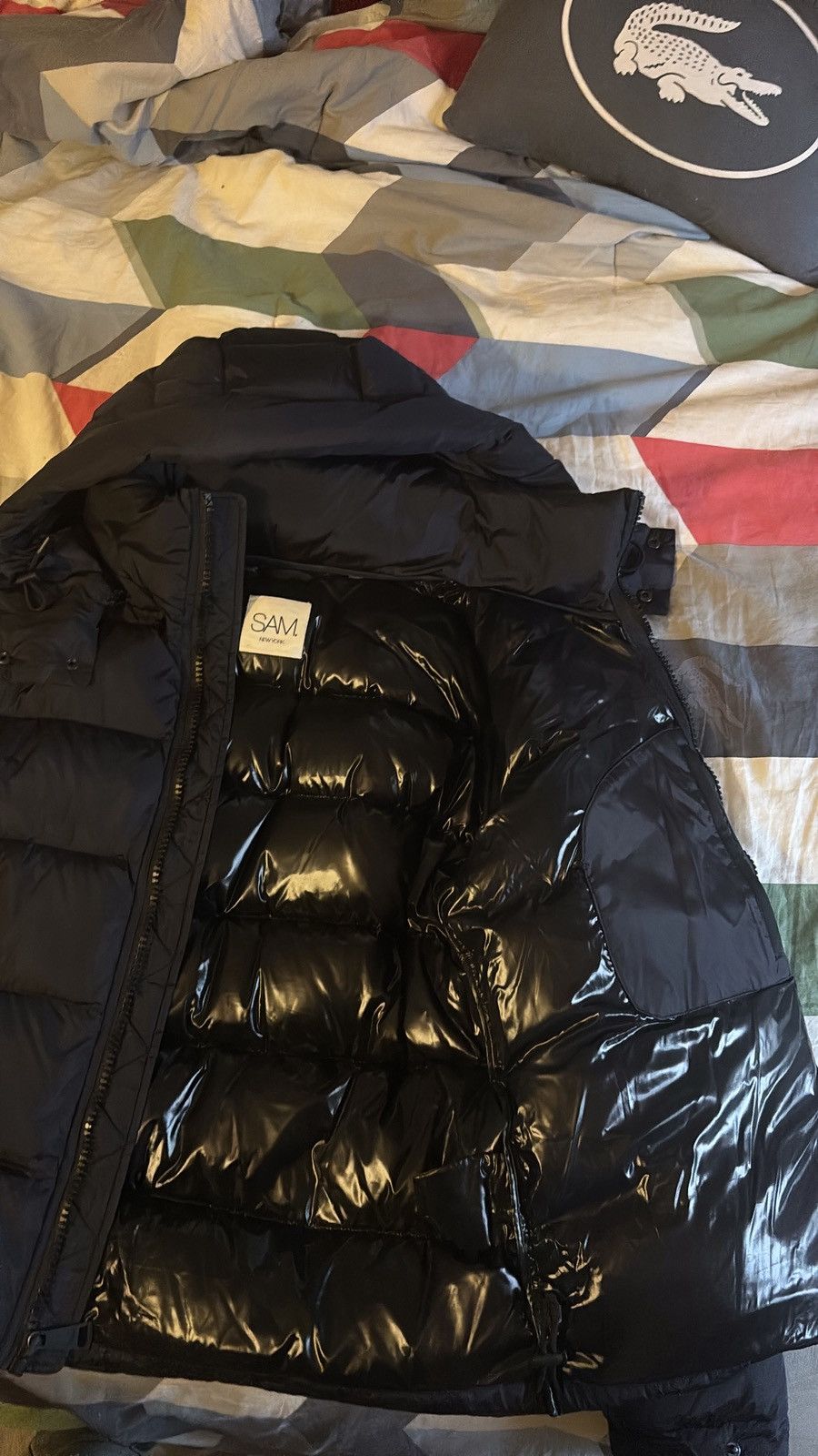 SAM. Mens Glacier Navy Blue Down Puffer Sams Jacket Size US M / EU 48-50 / 2 - 4 Thumbnail