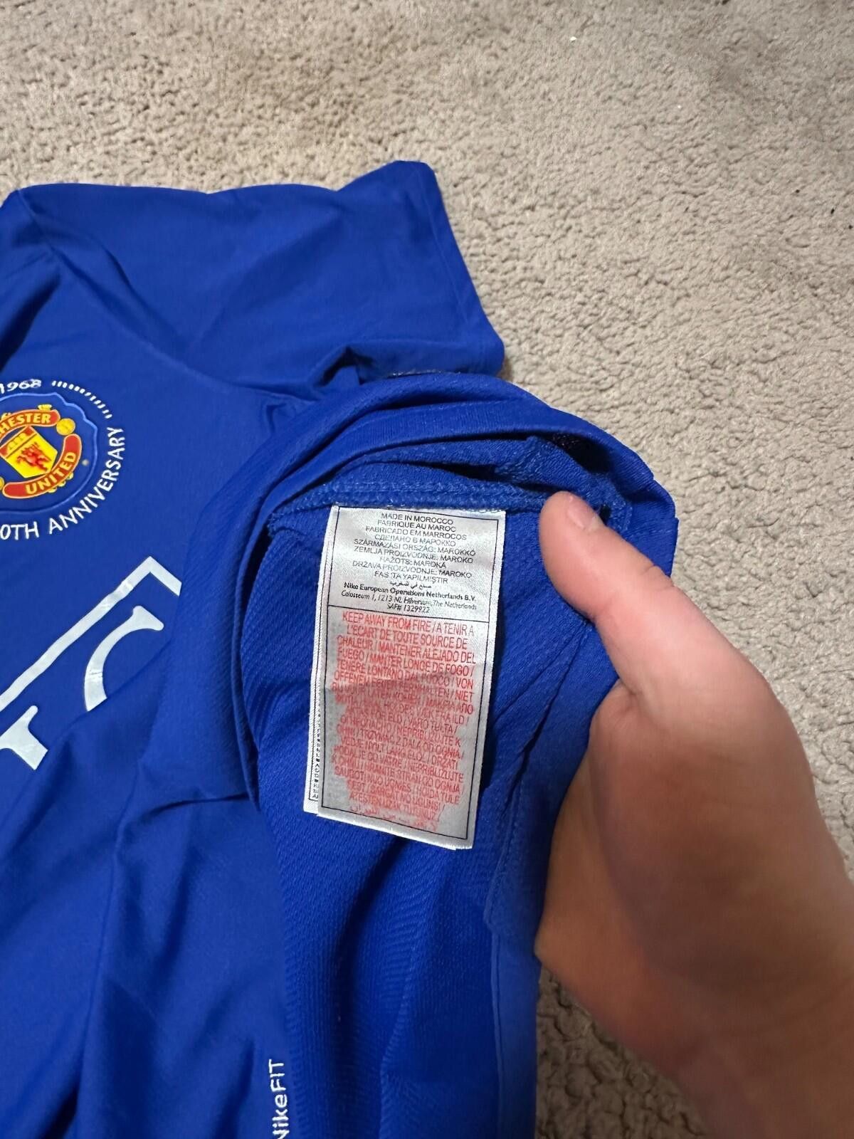 Nike 2008-09 Manchester United Third Shirt Anderson #8 Sz L Size US L / EU 52-54 / 3 - 6 Thumbnail