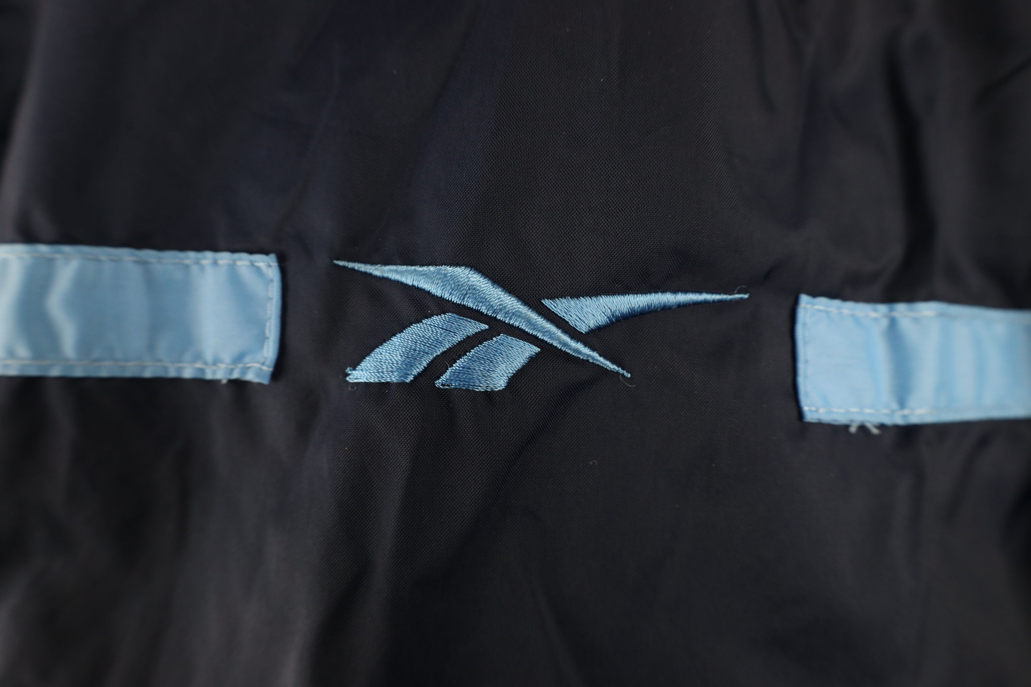 Reebok × Vintage Vintage 90s Reebok Hooded Full Zip Windbreaker Jacket Blue Size US XXL / EU 58 / 5 - 4 Thumbnail