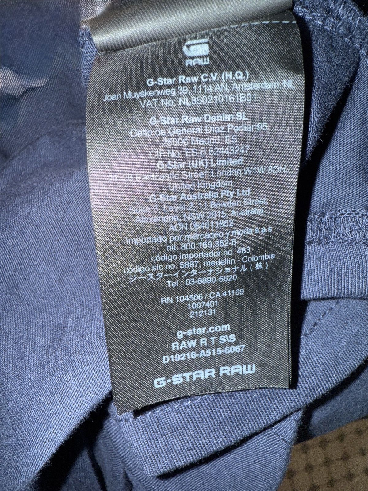G-Star G Star Raw T-Shirt Size US L / EU 52-54 / 3 - 6 Thumbnail