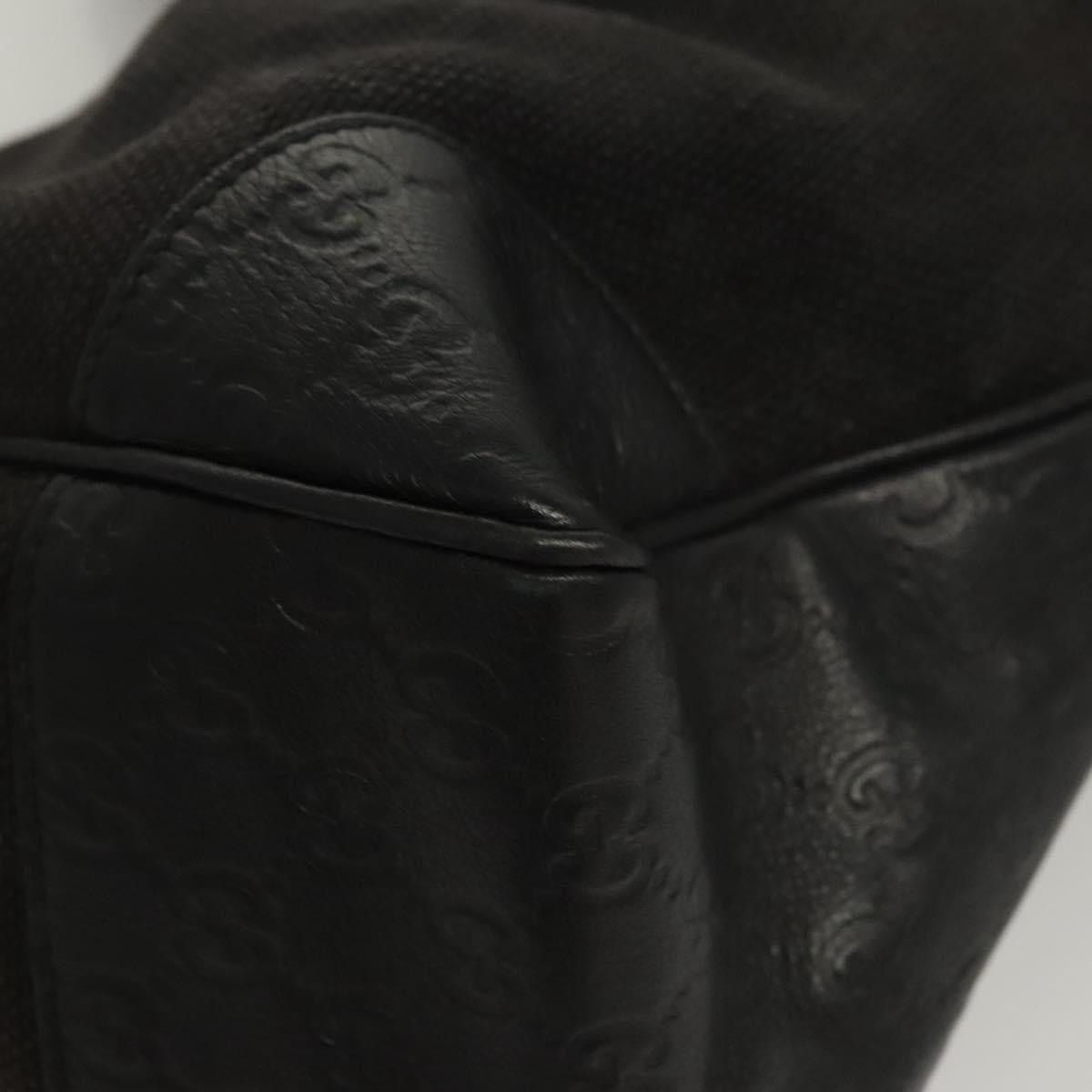 Gucci GUCCI Shoulder Bag Canvas Outlet Black Gold Size ONE SIZE - 9 Thumbnail