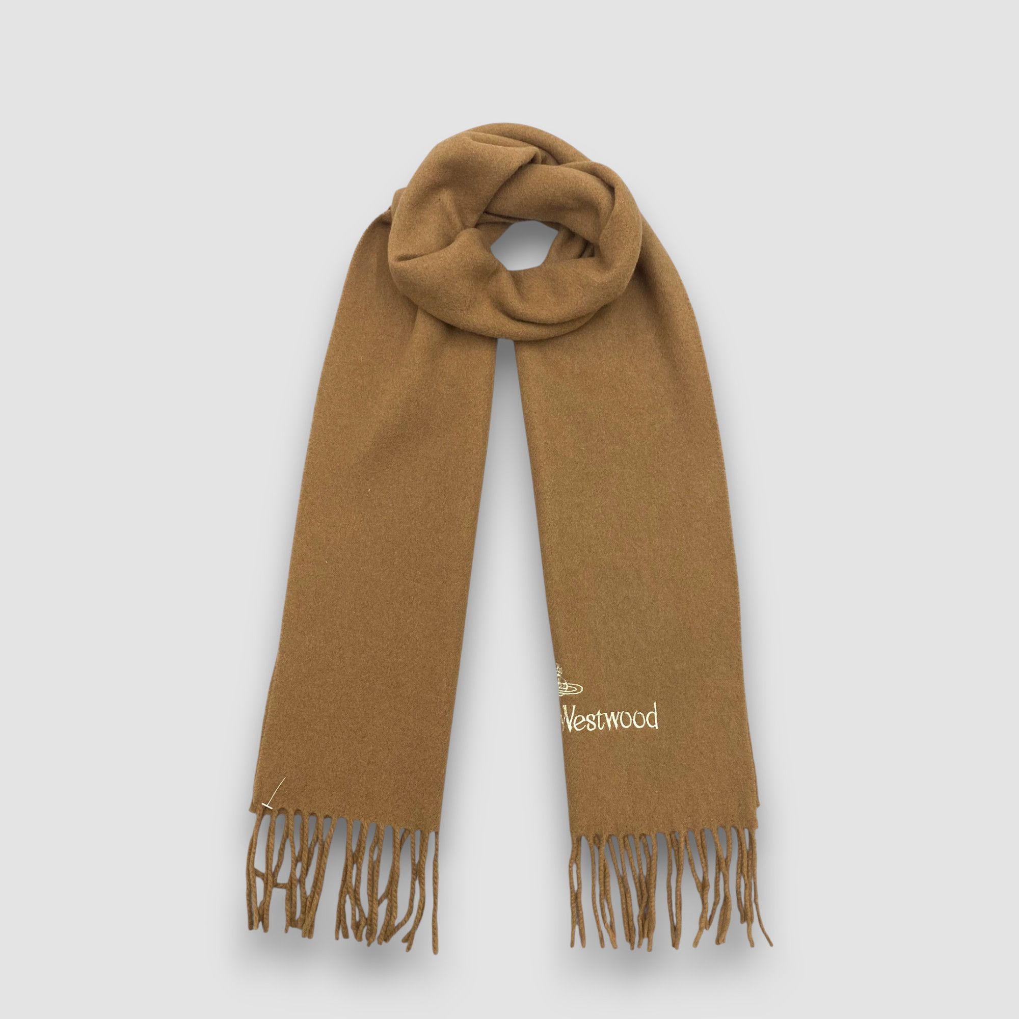 Japanese Brand Vintage Vivienne Westwood Scarf Muffler Orbs Wool Scarves Size ONE SIZE - 1 Thumbnail