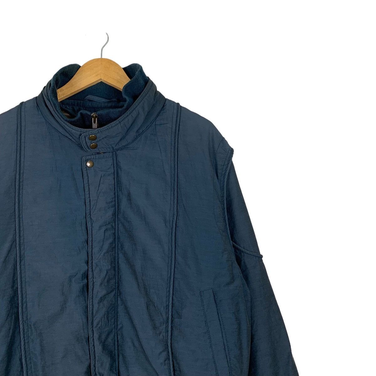 Japanese Brand LONE RICH Blue Parachute Bomber Jacket #1097-C50 Size US L / EU 52-54 / 3 - 5 Thumbnail