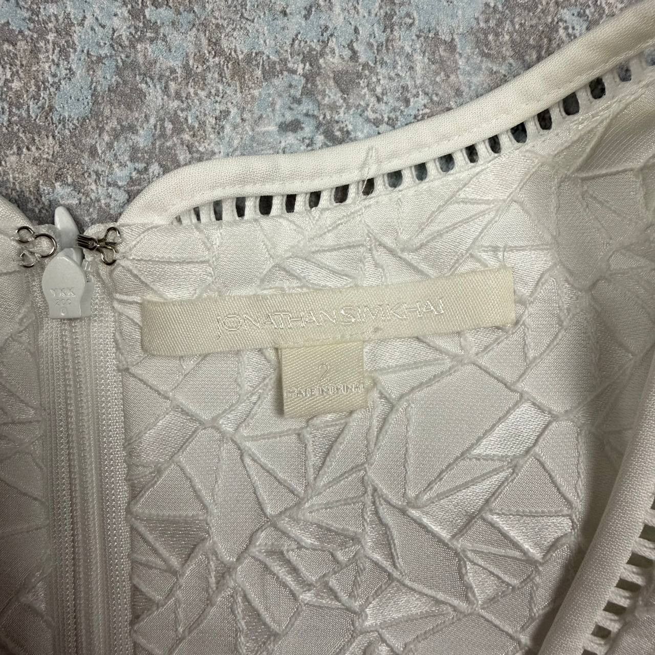 Jonathan Simkhai Jonathan Simkhai White Fit and Flare Dress Size XS / US 0-2 / IT 36-38 - 5 Thumbnail
