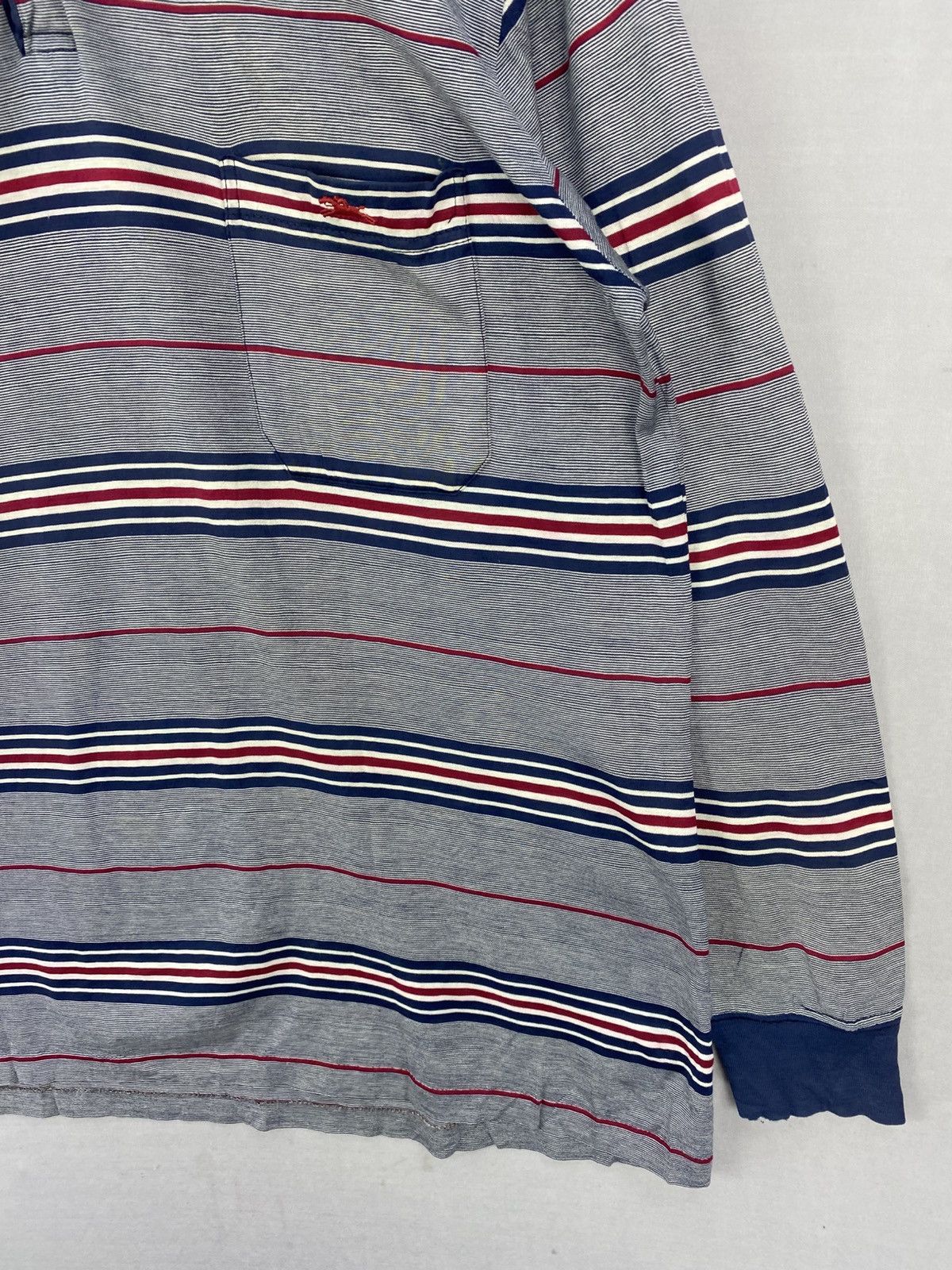 Longchamp Longchamp Horizontal Stripes Polo Tee Long Sleeve Size US M / EU 48-50 / 2 - 3 Thumbnail
