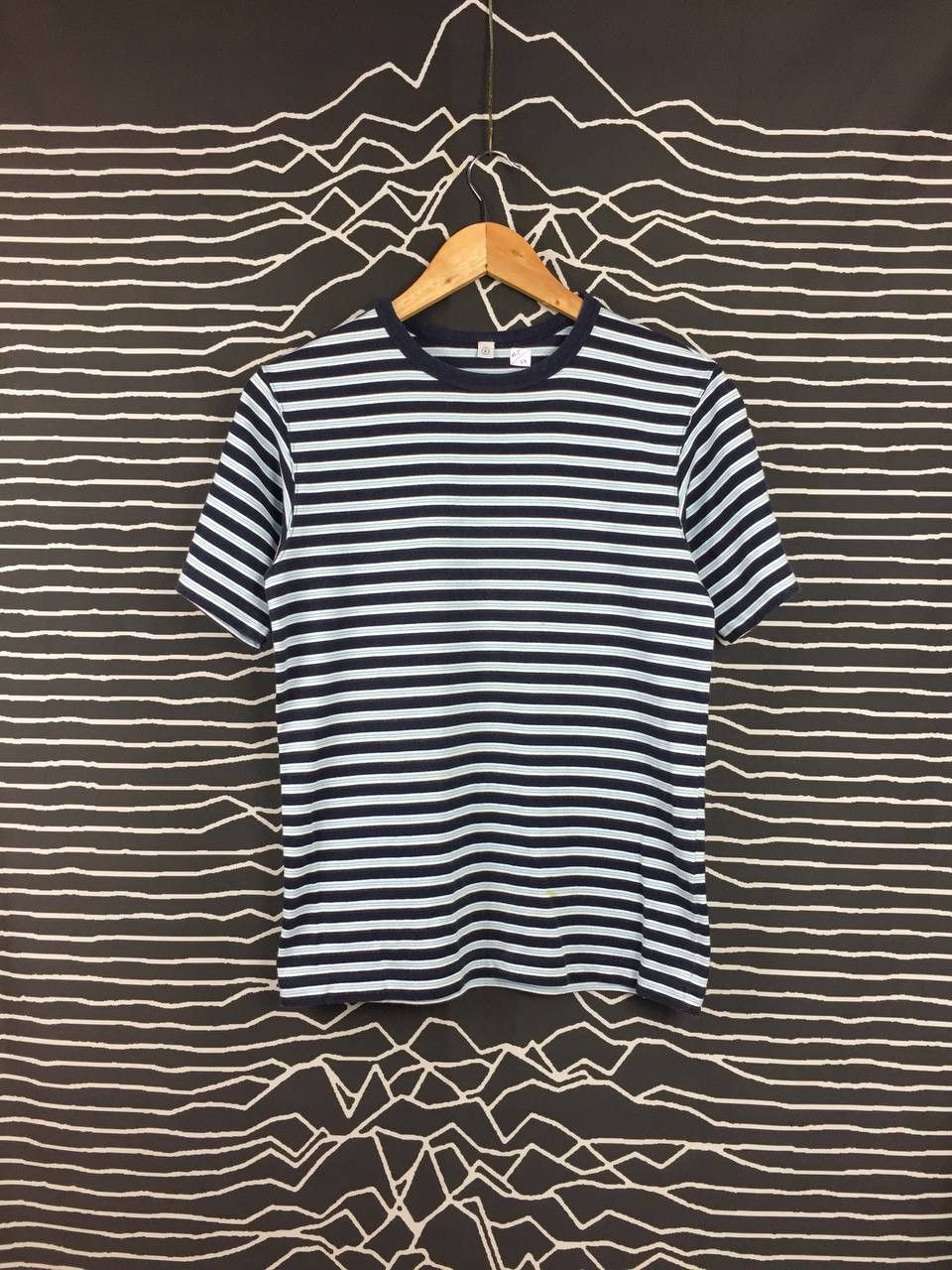 image of Archival Clothing x Uniqlo Casual Essential Striped Tee, Men's (Size Small)