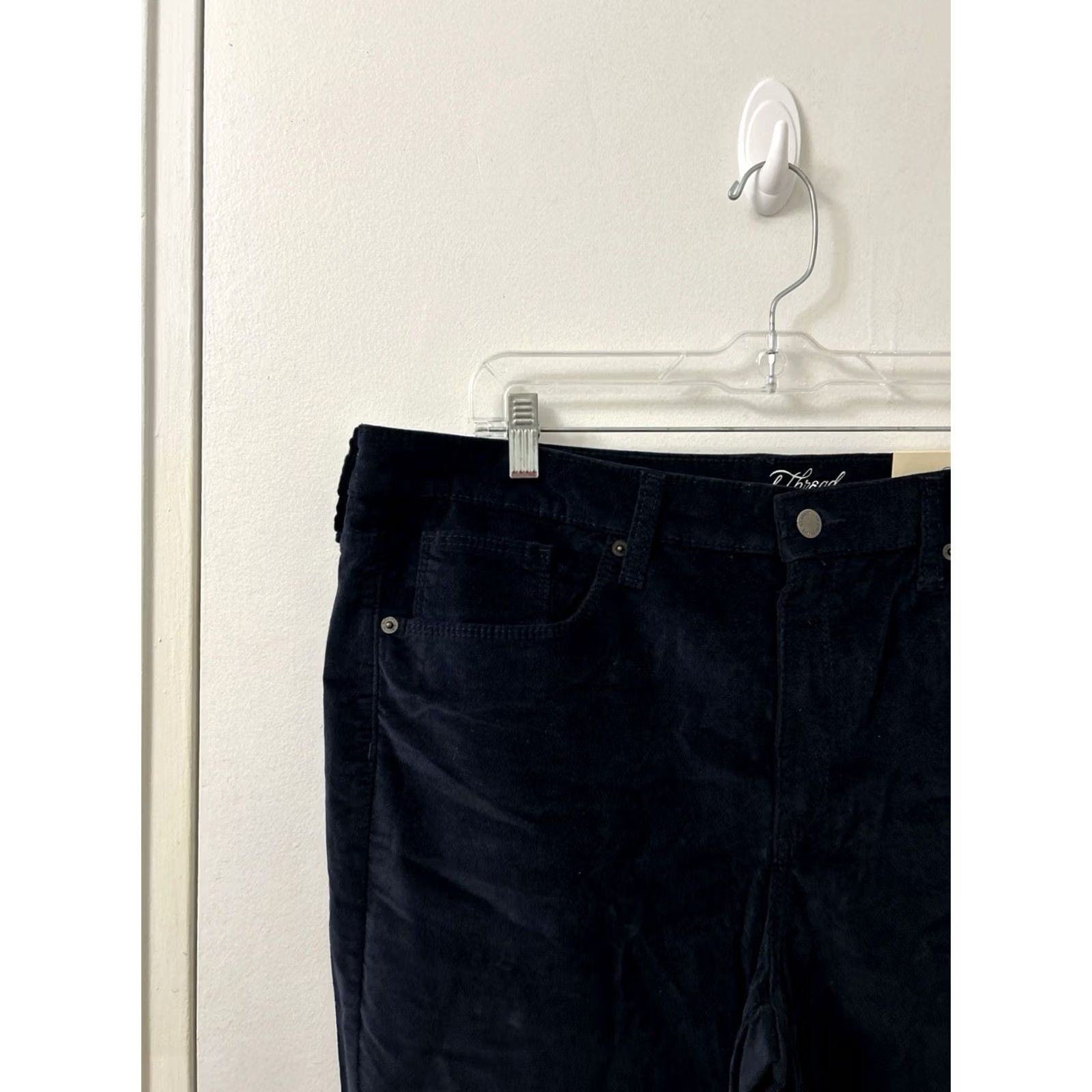 Vintage Universal Thread Pants Womens 18 34x29 Blue High Rise Skinny Jeans Pockets Stretch Denim NWT YKK Closure Regular Inseam 29 Size 40" / US 18 - 4 Thumbnail