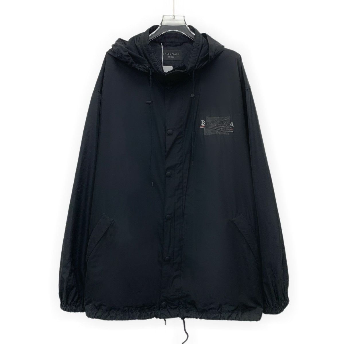 Balenciaga Balenciaga Black Logo Monogram Embroidered Punch Jacket Size M / US 6-8 / IT 42-44 - 1 Thumbnail