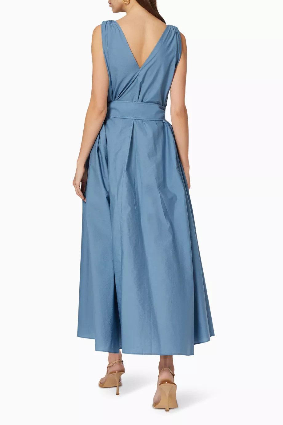 Brunello Cucinelli o1w1db10825 Dress in Bright Blue Size XL / US 12-14 / IT 48-50 - 3 Thumbnail