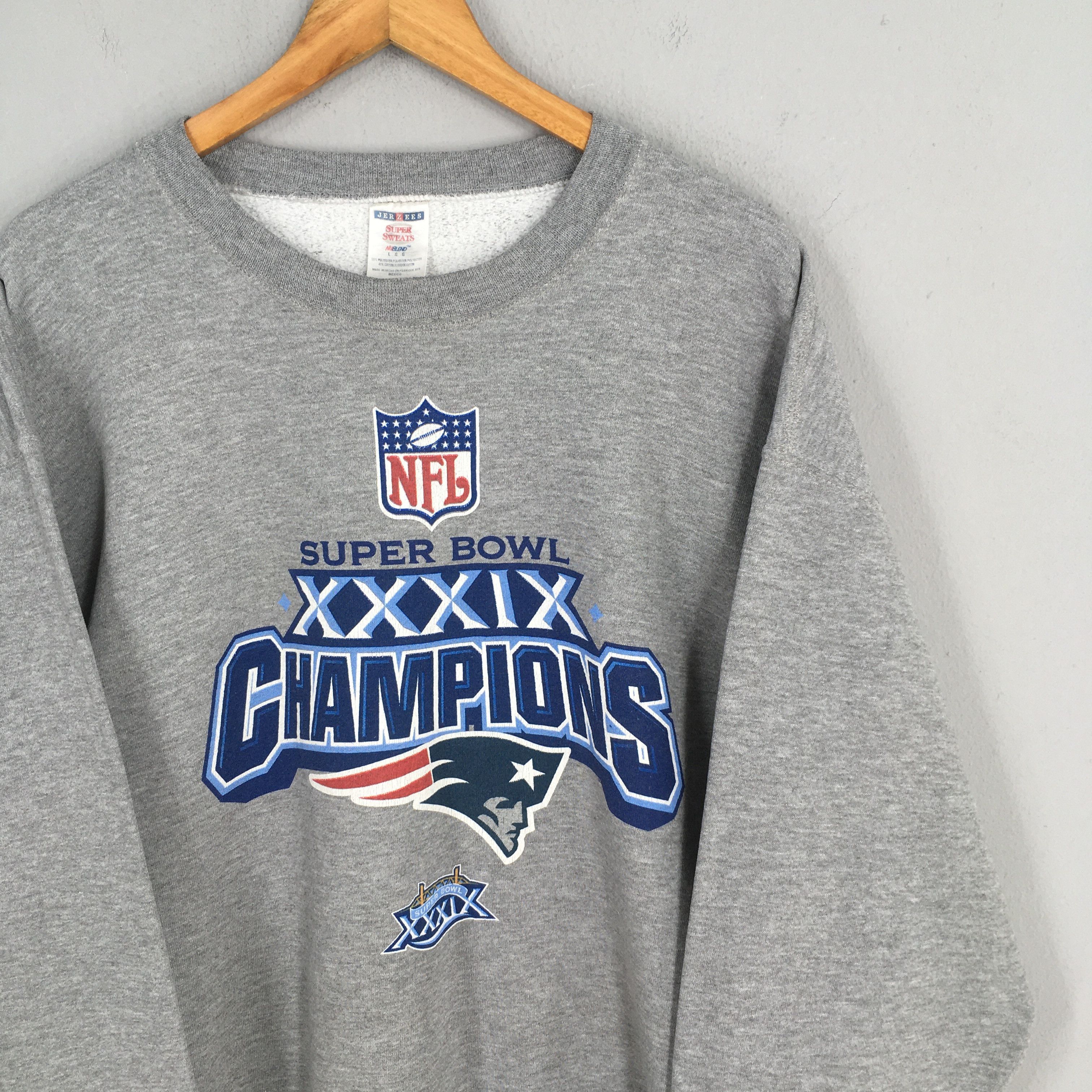 NFL Vintage New England Patriots NFL Sweatshirt Large Size US L / EU 52-54 / 3 - 2 Thumbnail