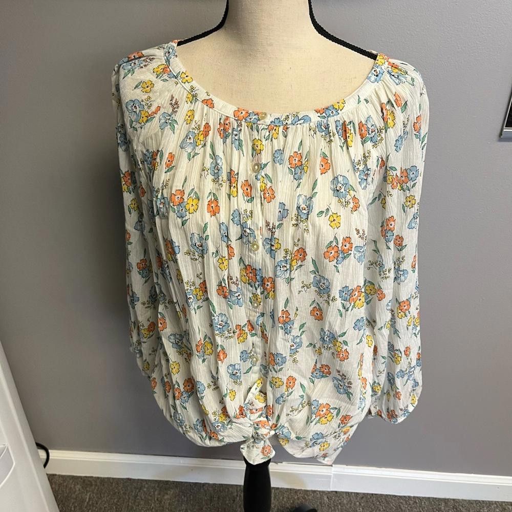 Chaps Chaps floral sheet blouse XXL Size XXL / US 16-18 / IT 52-54 - 1 Thumbnail