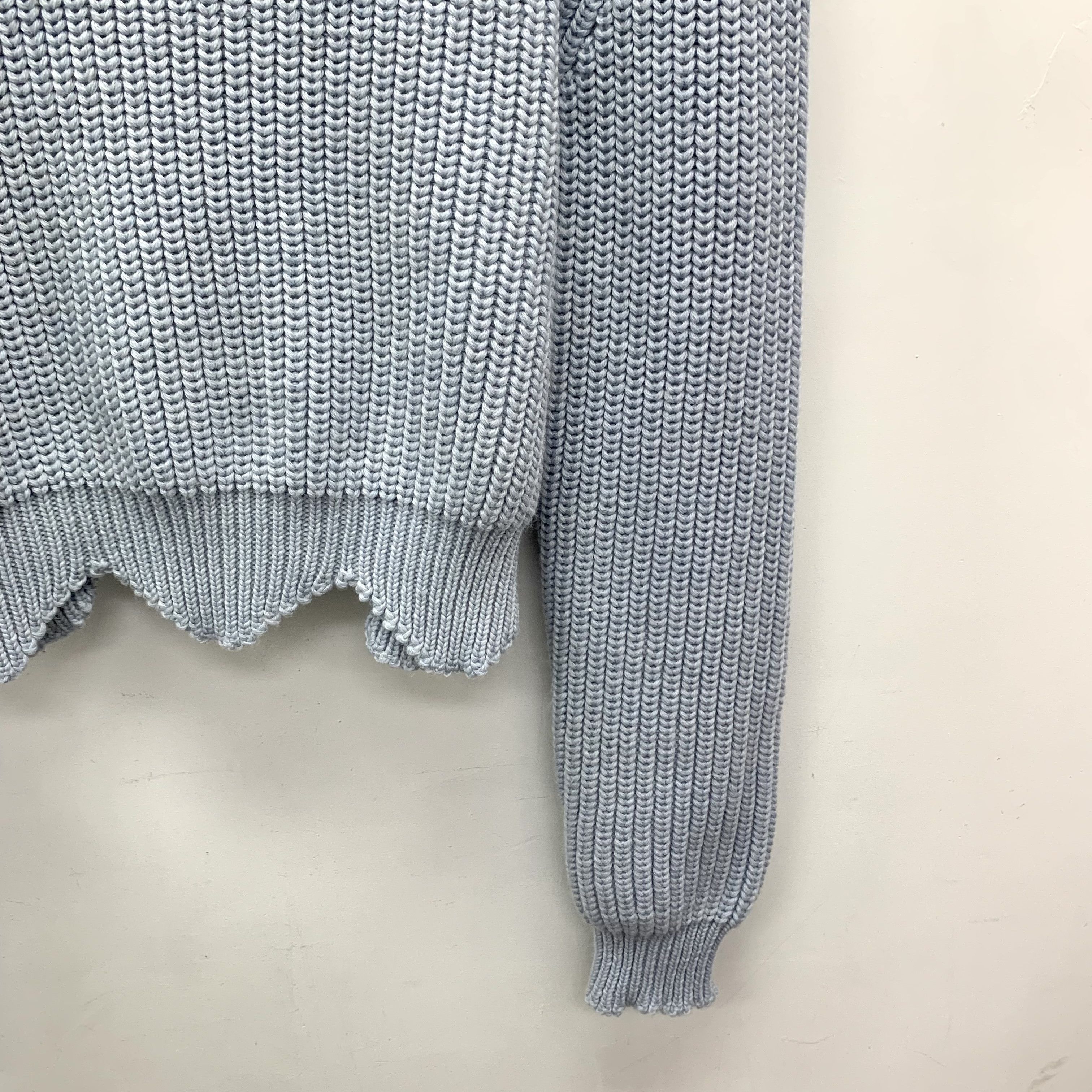 Dior Dior Irregular Lace Wool Sweater Light Blue (34) Size XXS / US 00 / IT 34 - 4 Thumbnail