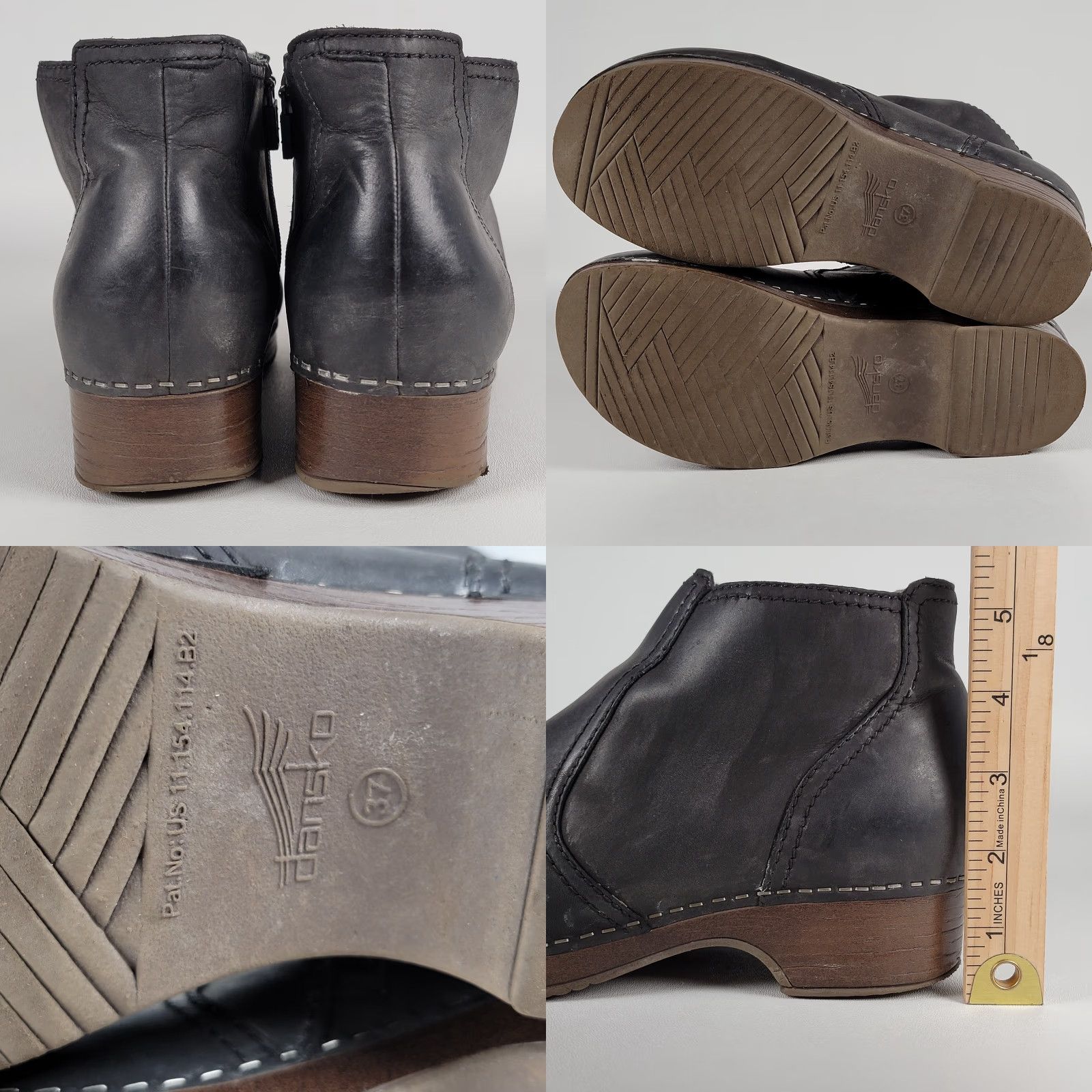 Dansko Dansko Bootie Women Black Nubuck Zip-Up Barbara 37 EU 7 US Boots Mid Heel Block Heel Solid Bohemian City Going Out Fall Winter Spring Size US 7 / IT 37 - 8 Thumbnail