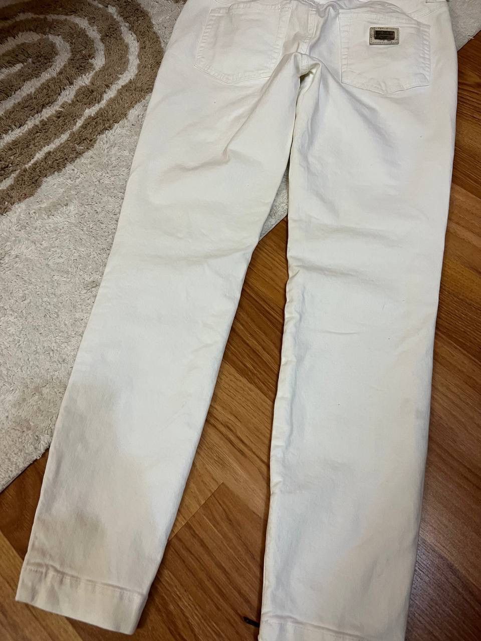 Dolce & Gabbana × Vintage Women’s Dolce&Gabbana Vintage White Pants Size IT40 Size 27" / US 4 / IT 40 - 16 Thumbnail