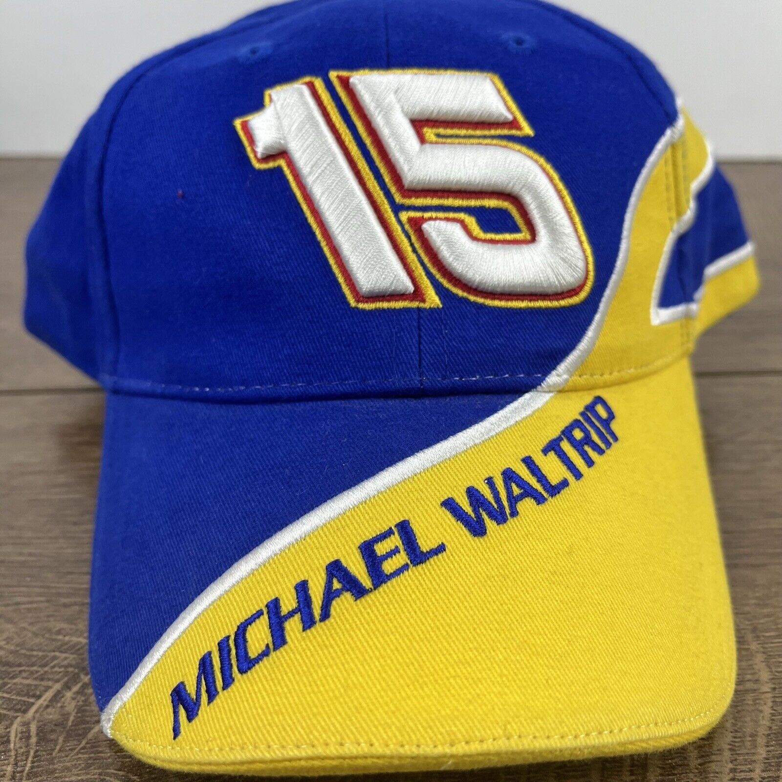 Other Michael Waltrip 15 Hat NASCAR Hat Blue Cap Adjustable Blue A Size ONE SIZE - 6 Thumbnail