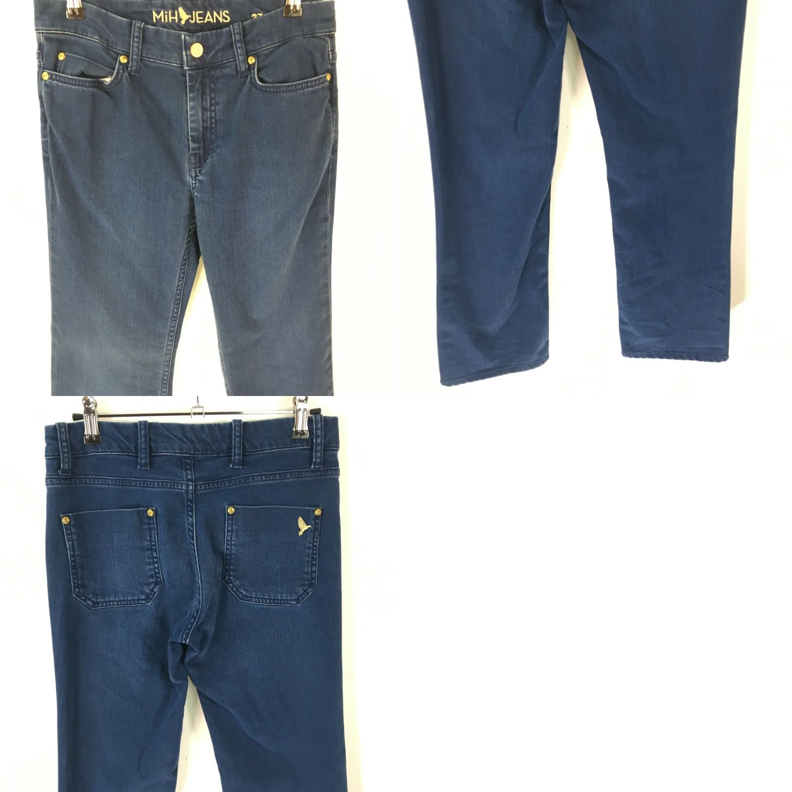 Vintage MiH Jeans Womens The London Mid Rise Subtle Bootcut Blue Denim Jeans Size 27 Size 30" / US 8 / IT 44 - 8 Thumbnail