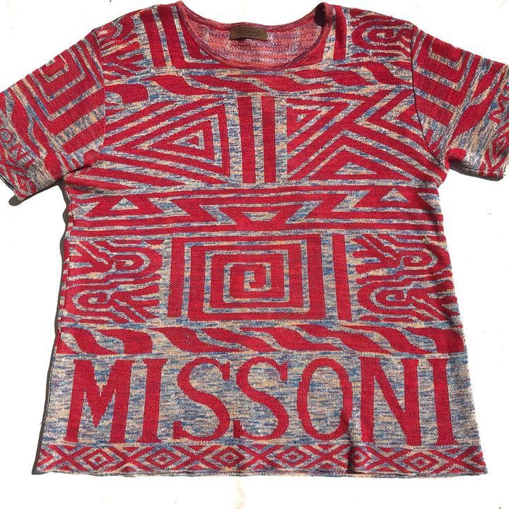 Missoni × Vintage Vintage Missoni italy Missoni Slub Tie Dye Print Polo Shirt Size US M / EU 48-50 / 2 - 3 Thumbnail