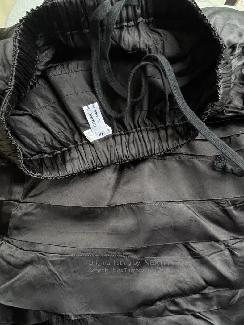 Comme des Garcons Comme Des Garcons size XS Torn lace fringe gathered long p Size 22" - 5 Thumbnail