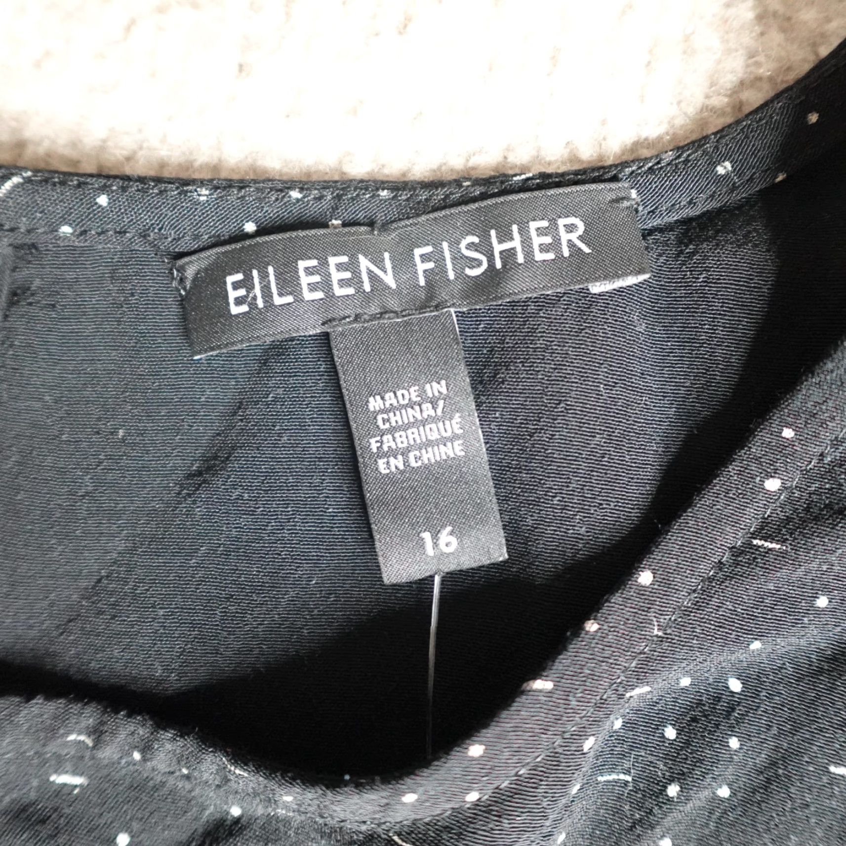 Eileen Fisher Eileen Fisher Womens Top Black Short Sleeve Blouse Tencel Viscose 16 Casual Relaxed Regular Ladies Shirt Size XXL / US 16-18 / IT 52-54 - 3 Thumbnail