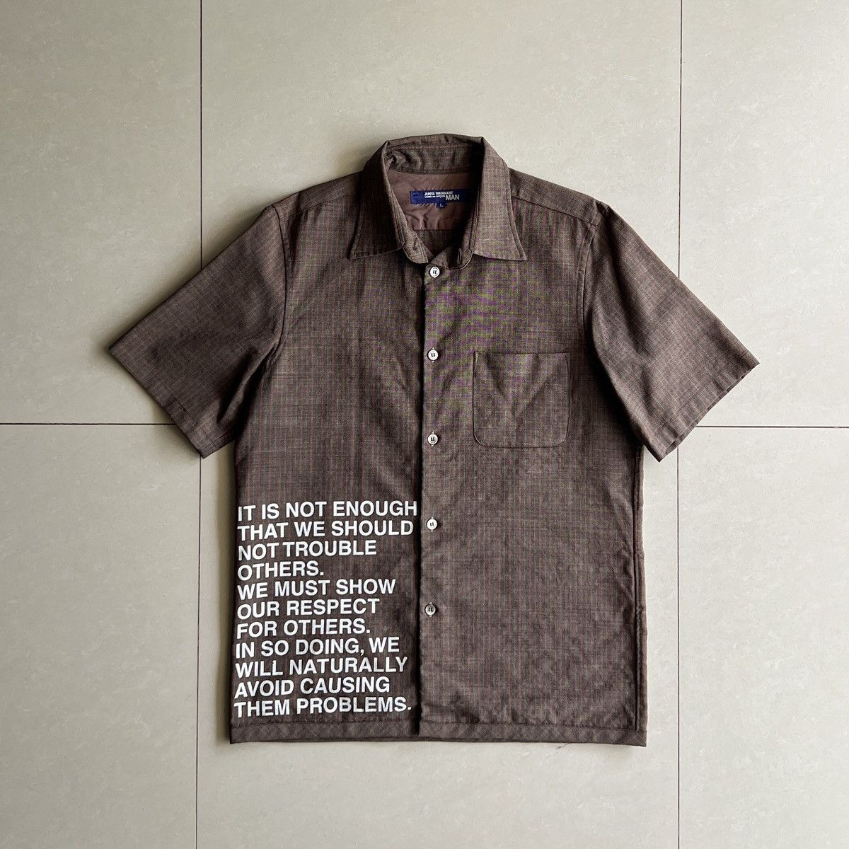 Junya Watanabe SS02 Junya Watanabe Poem button down | Grailed