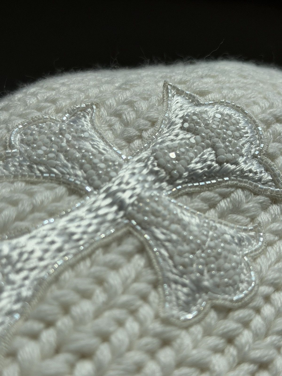 Chrome Hearts Chrome Hearts beaded patches cashmere beanie Size ONE SIZE - 5 Thumbnail