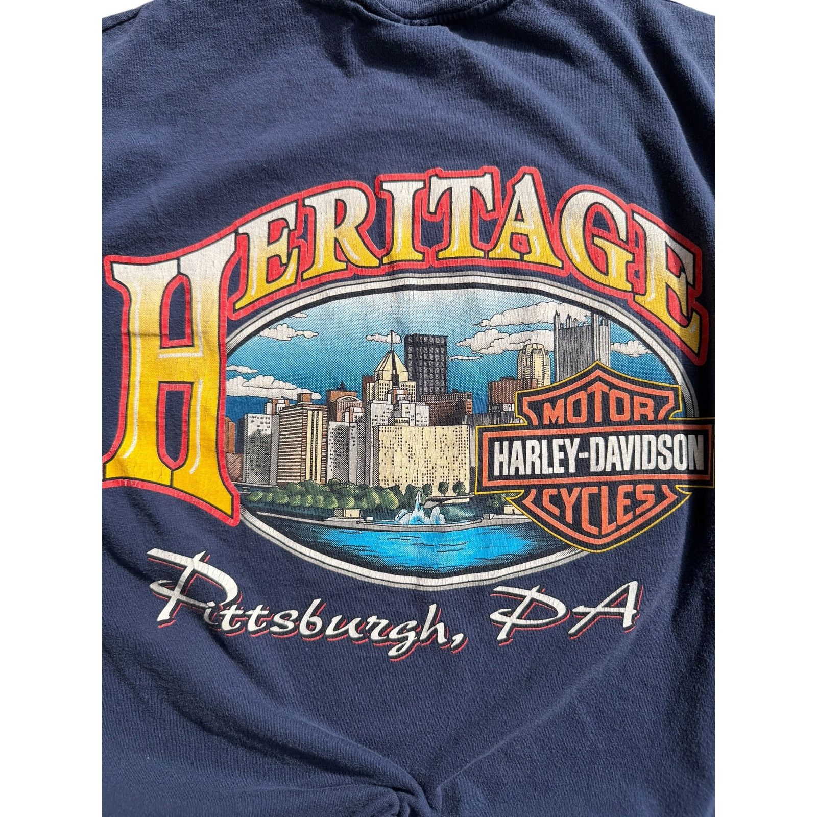Harley Davidson Vintage Harley Davidson Fathead Engine Tee Size US M / EU 48-50 / 2 - 5 Thumbnail