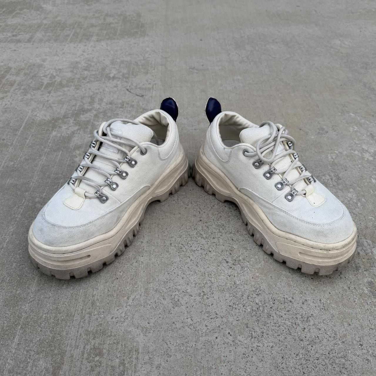 Eytys Eytys Angel Canvas Chunky Platform Sneaker Ecru/White Size US 7.5 / IT 37.5 - 5 Thumbnail
