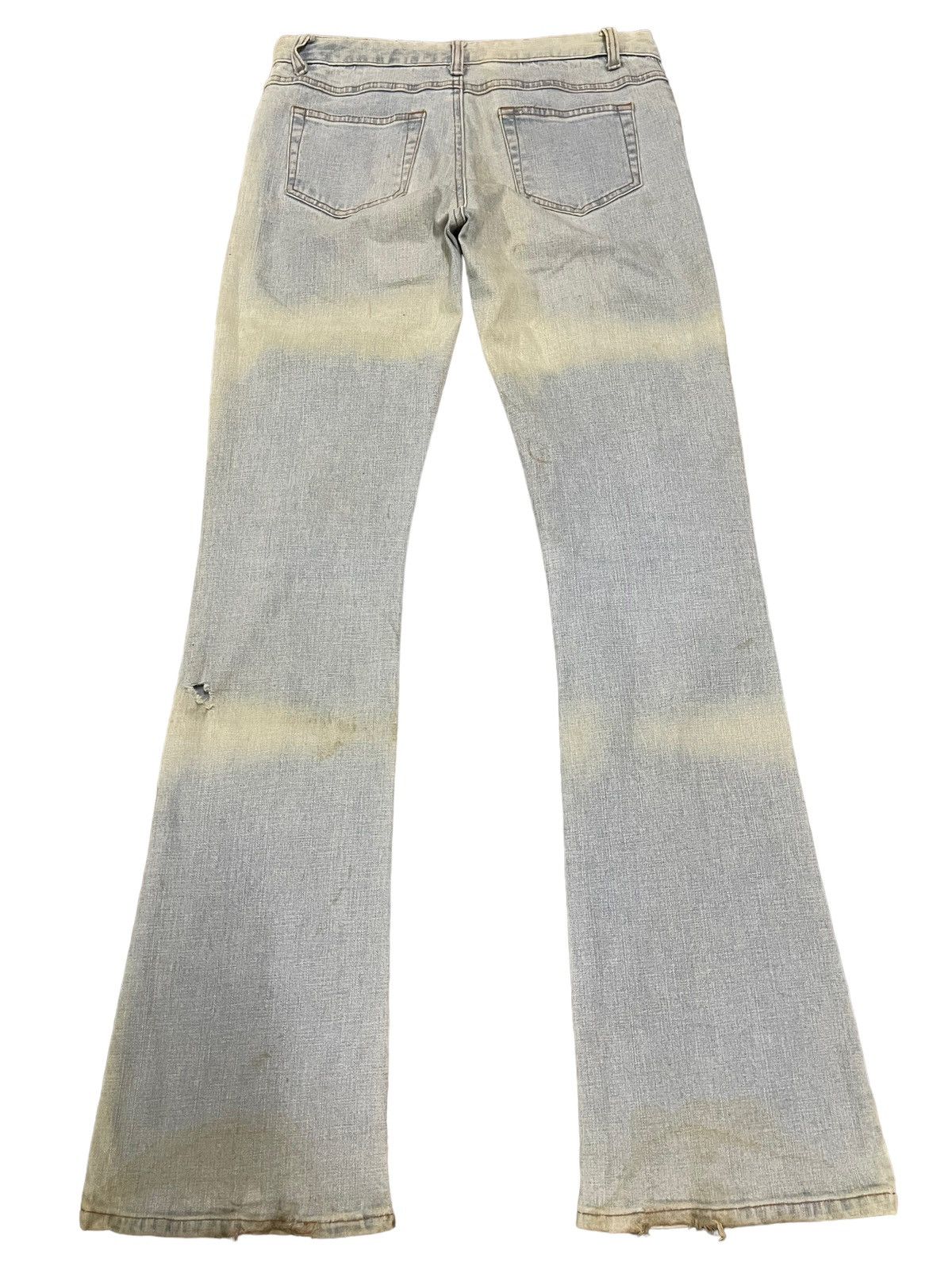 If Six Was Nine Vintage Japanese Brand Blue Wash Style Flare Jeans Size US 29 - 2 Thumbnail