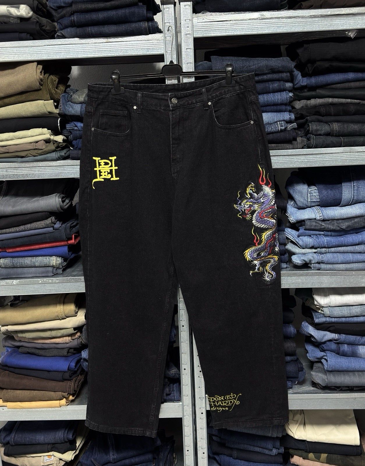Ed Hardy Ed Hardy by Christian Audigier Battle Dragon Tattoo Size US 36 / EU 52 - 1 Thumbnail