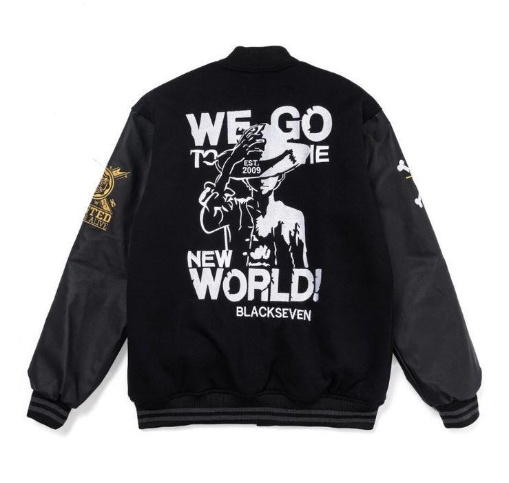 Bomber Jacket Varsity jacket one piece new world zoro jacket varsity ...