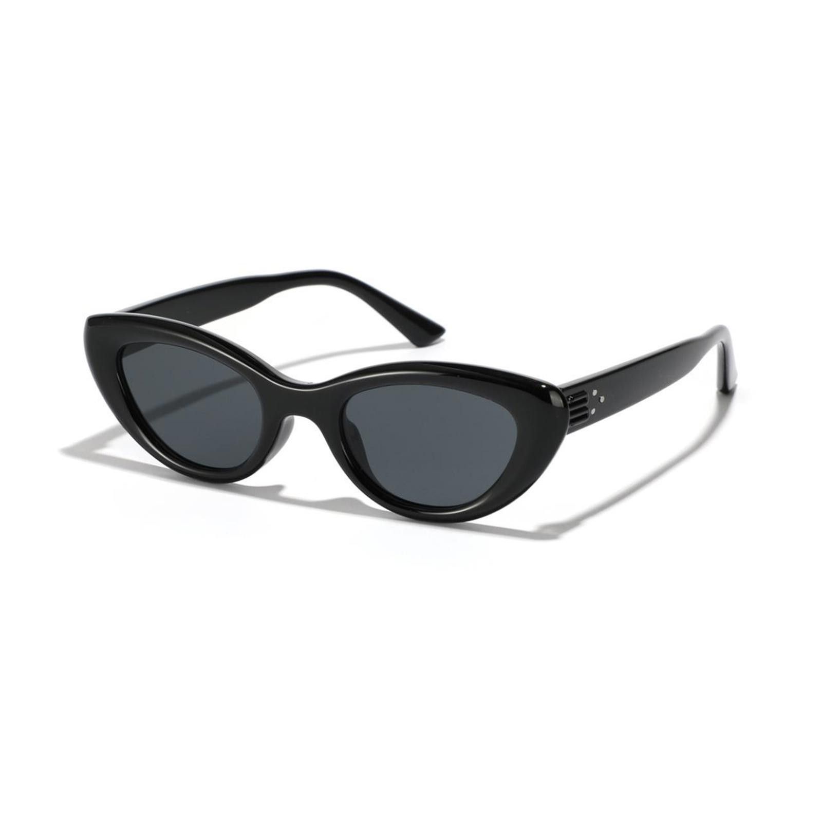Japanese Brand Vtg Y2k Avant Garde Cat Eye Black Sunglasses Unisex OS Size ONE SIZE - 1 Thumbnail