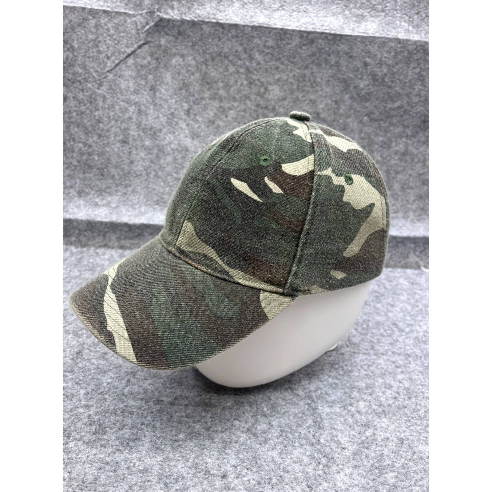 Vintage Green Camo Baseball Cap Adjustable One Size Cotton Outdoor Casual Mens Size ONE SIZE - 4 Thumbnail