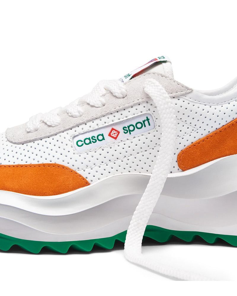 Casablanca o1mle0326 Atlantis Sneaker in White/Orange Size US 9.5 / EU 42-43 - 2 Thumbnail