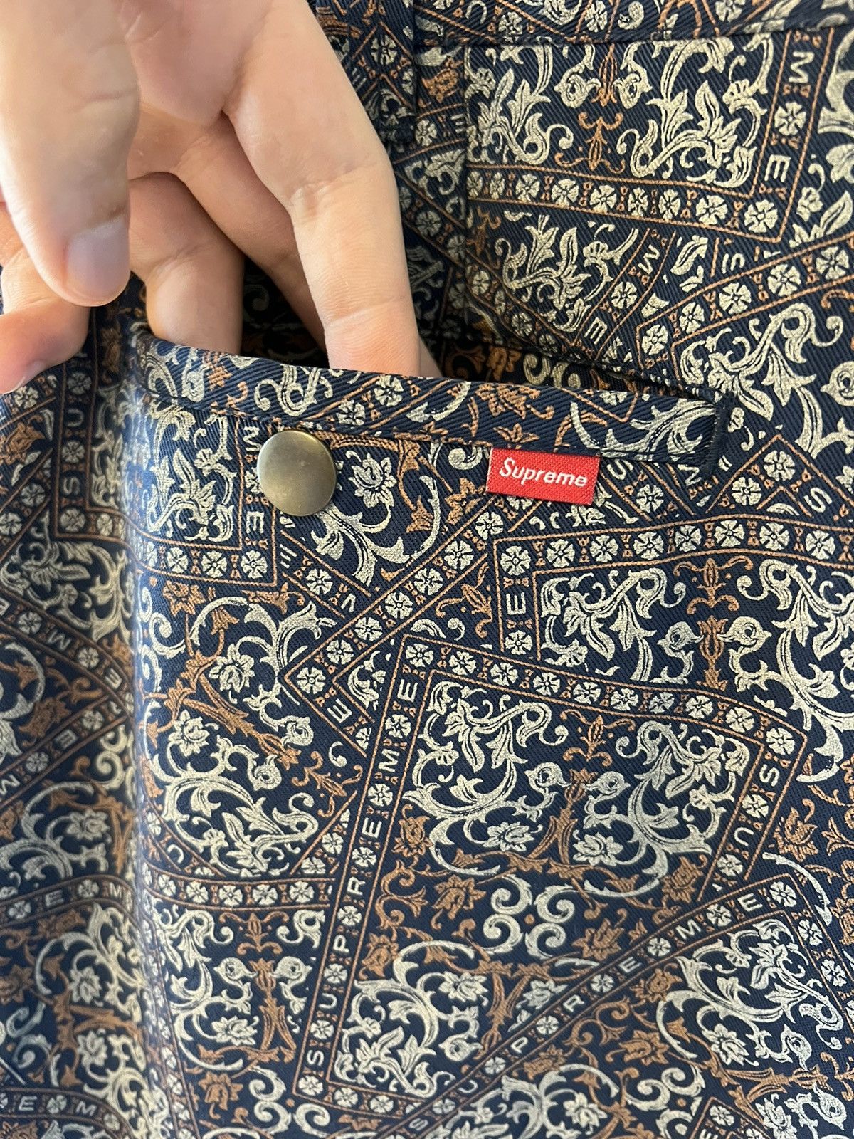 Supreme Supreme AW21 Floral Work Pants Chinos Size US 34 / EU 50 - 5 Thumbnail