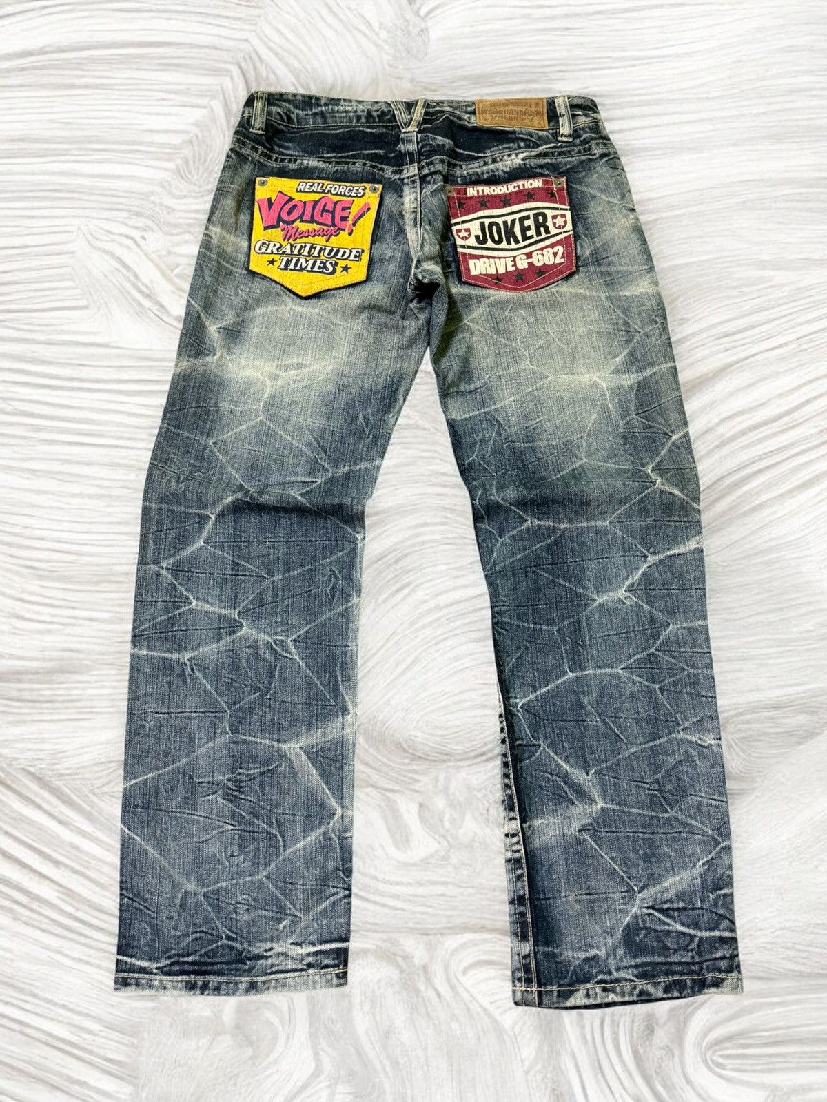 Japanese Brand Patches Printed Orignal Jeans Hysteric Glamour Style Denim Size US 32 / EU 48 - 2 Thumbnail