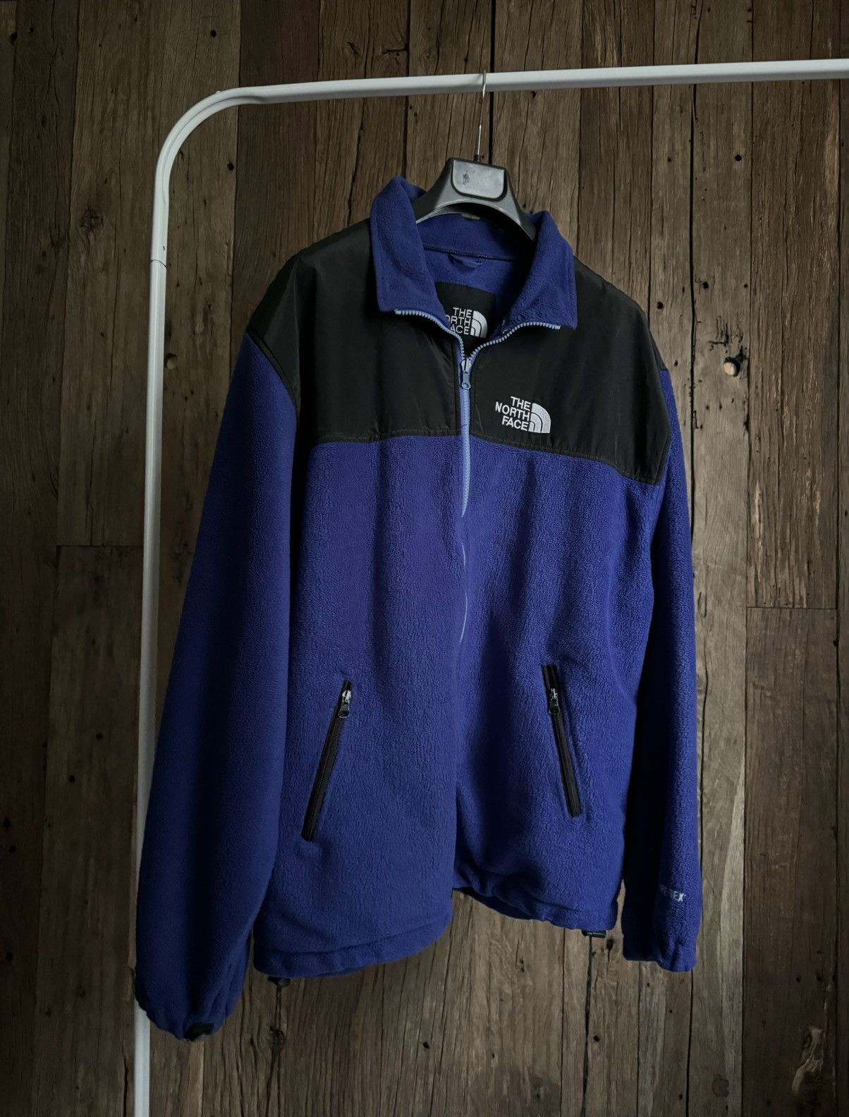 The North Face × Vintage Vintage 90s The North Face Fleece Zip Up Jacket Size US L / EU 52-54 / 3 - 1 Thumbnail